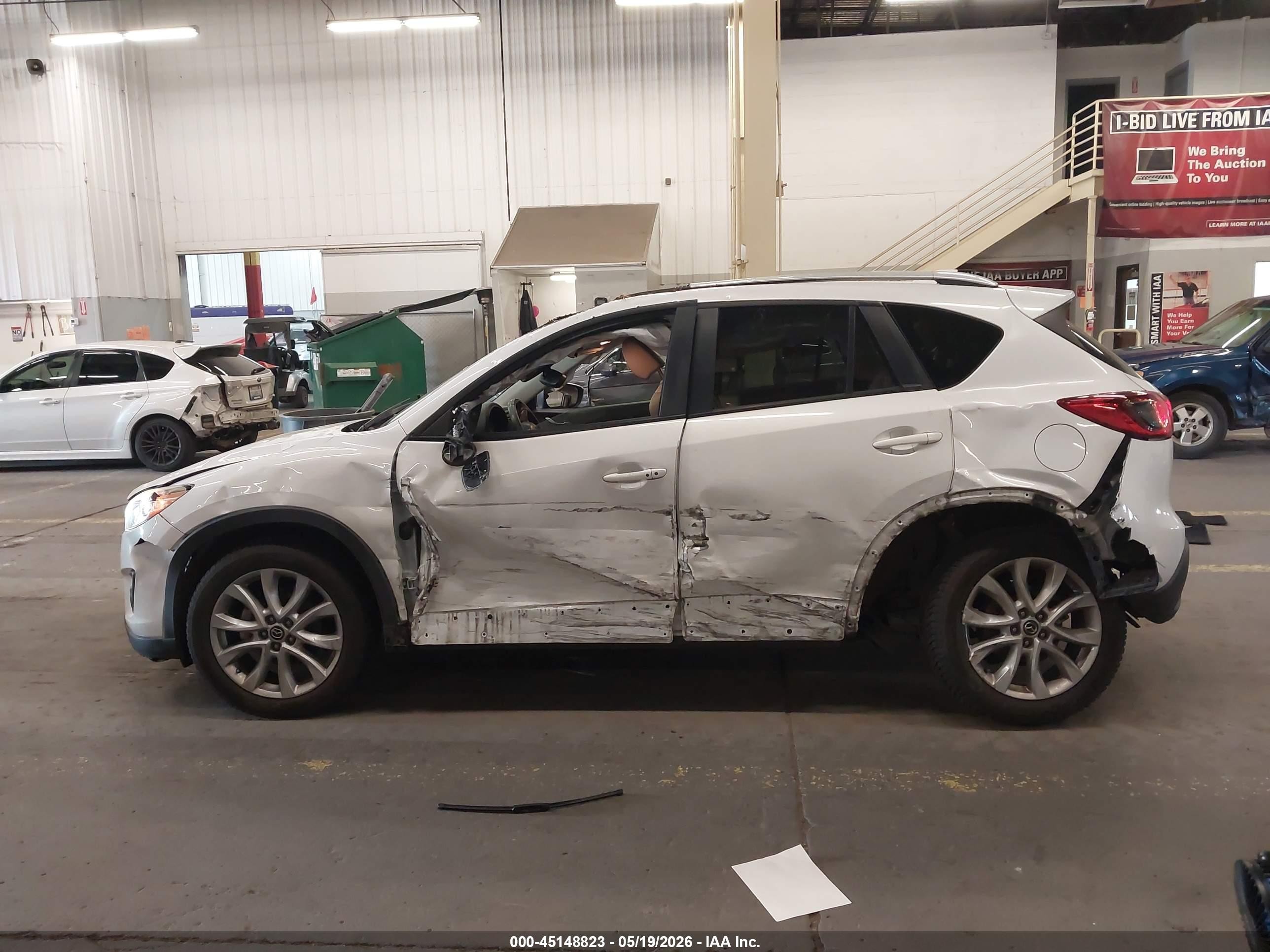 2015 Mazda Cx-5 Grand Touring White vin: JM3KE4DY7F0506653