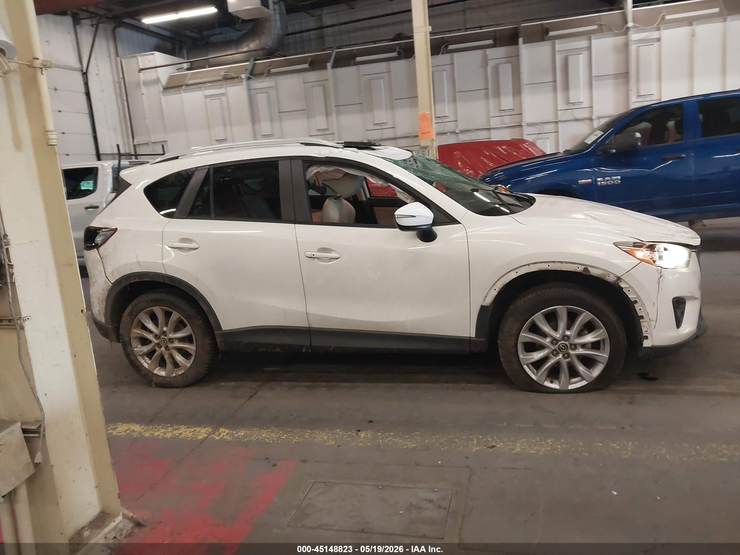 2015 Mazda Cx-5 Grand Touring White vin: JM3KE4DY7F0506653