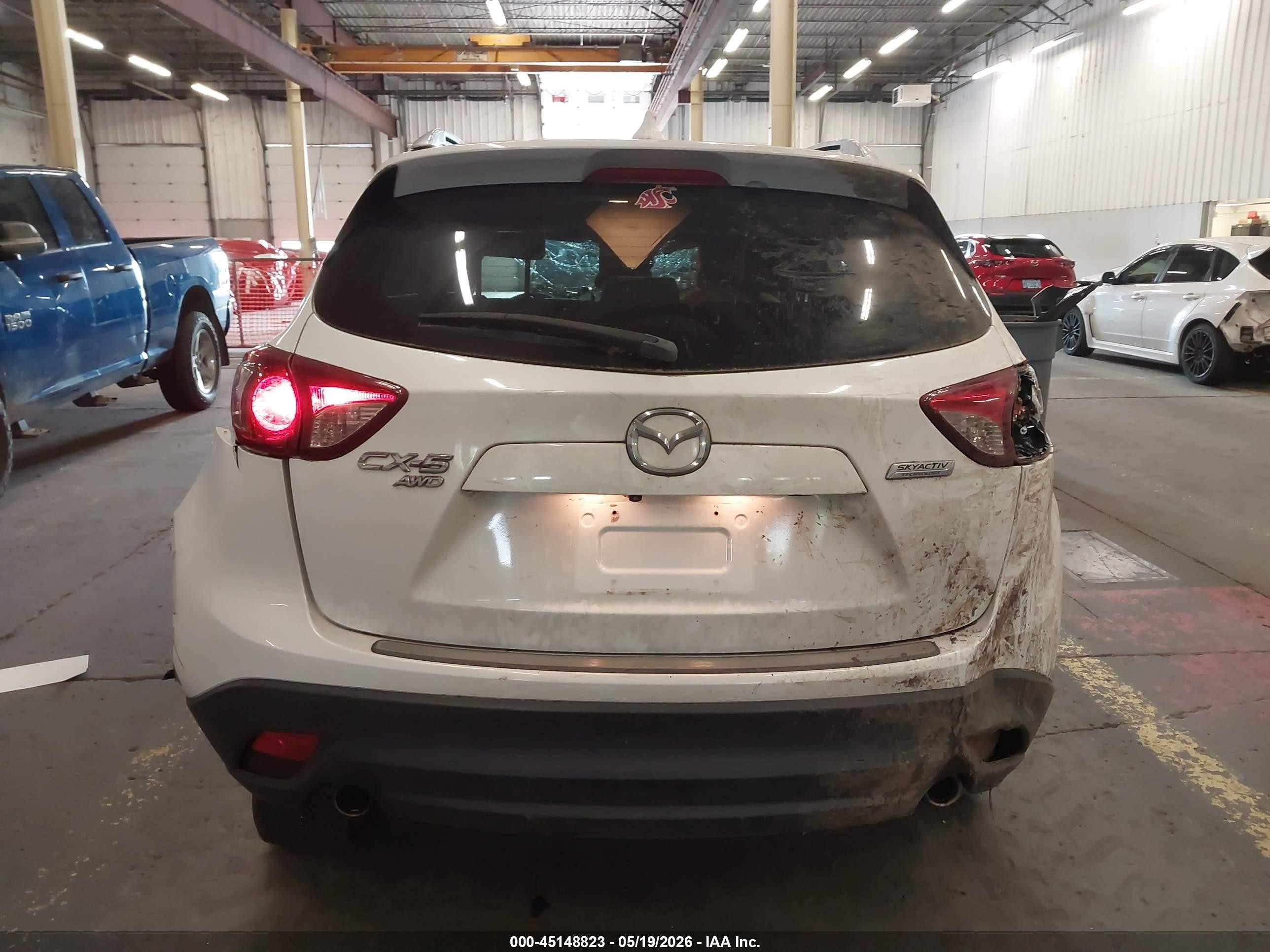 2015 Mazda Cx-5 Grand Touring White vin: JM3KE4DY7F0506653