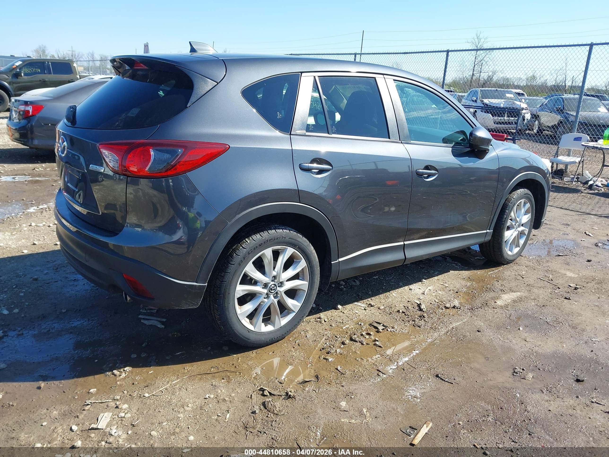 2015 Mazda Cx-5 Grand Touring Gray vin: JM3KE4DY8F0445409