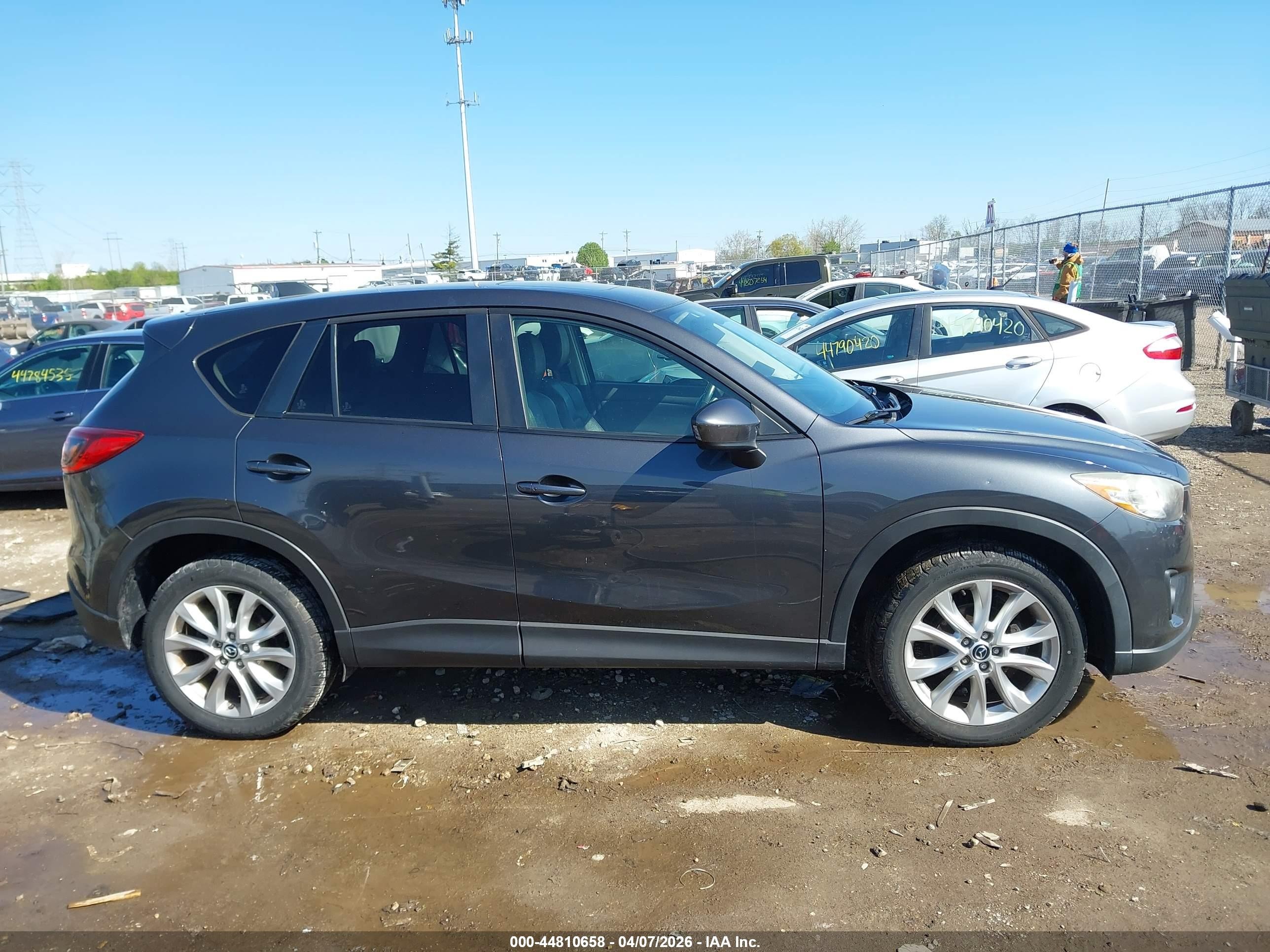 2015 Mazda Cx-5 Grand Touring Gray vin: JM3KE4DY8F0445409