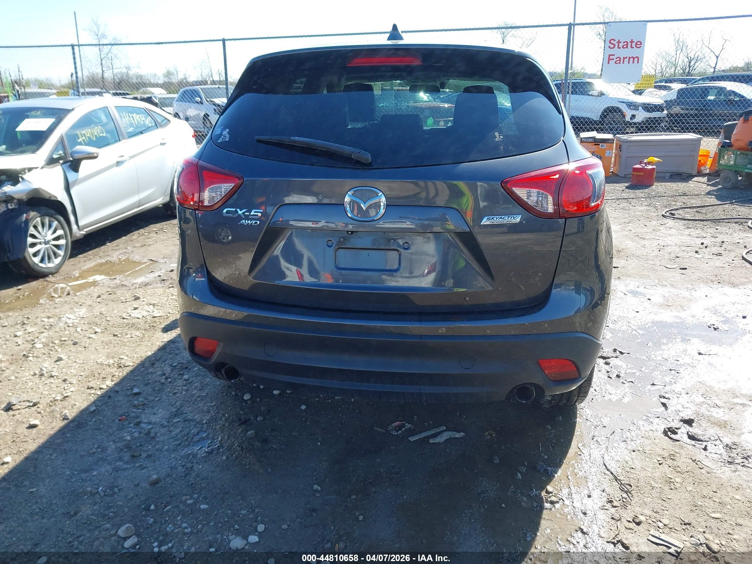 2015 Mazda Cx-5 Grand Touring Gray vin: JM3KE4DY8F0445409