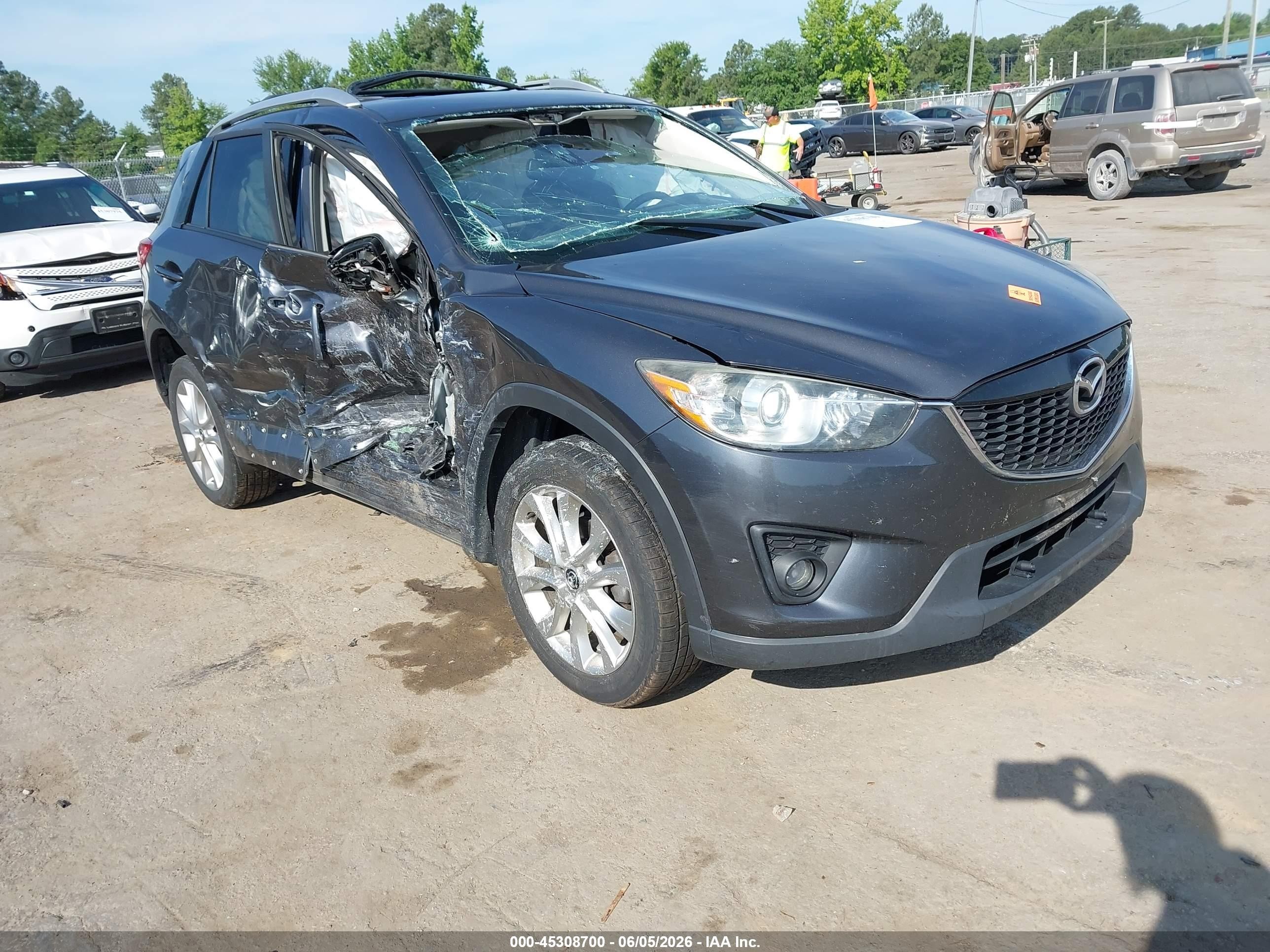 2015 Mazda Cx-5 Grand Touring Gray vin: JM3KE4DY8F0461867