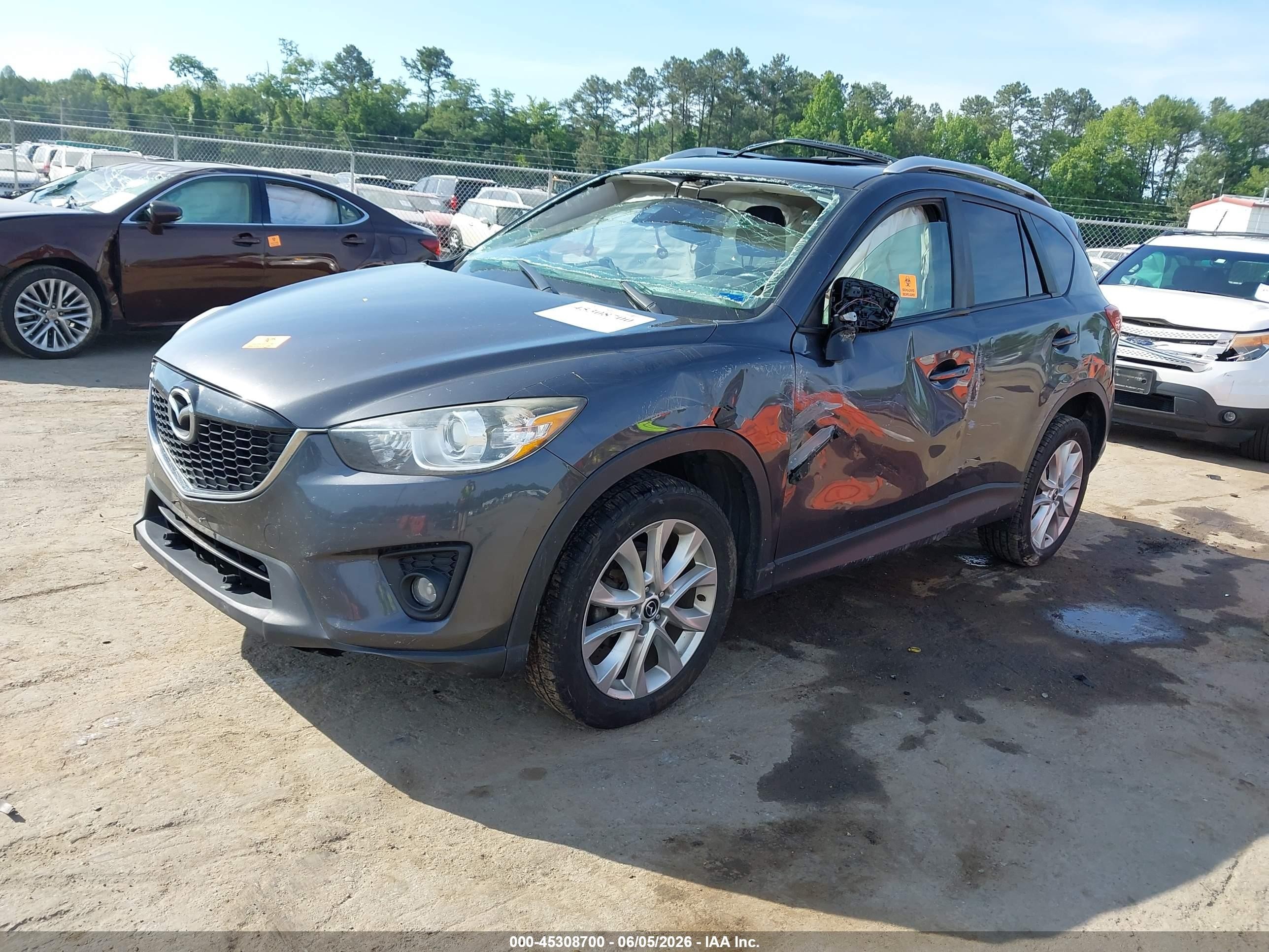 2015 Mazda Cx-5 Grand Touring Gray vin: JM3KE4DY8F0461867