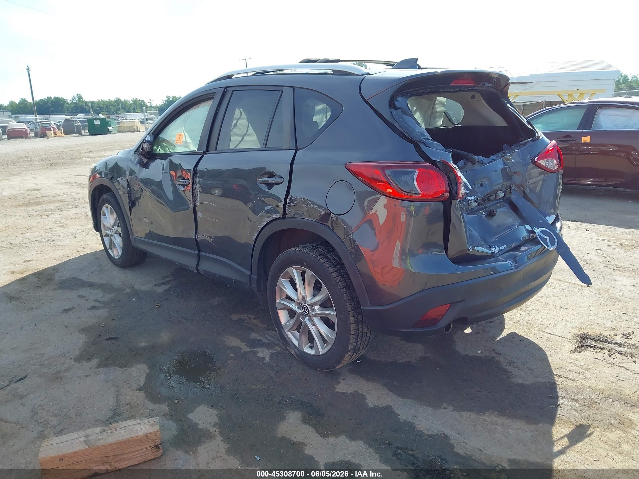 2015 Mazda Cx-5 Grand Touring Gray vin: JM3KE4DY8F0461867
