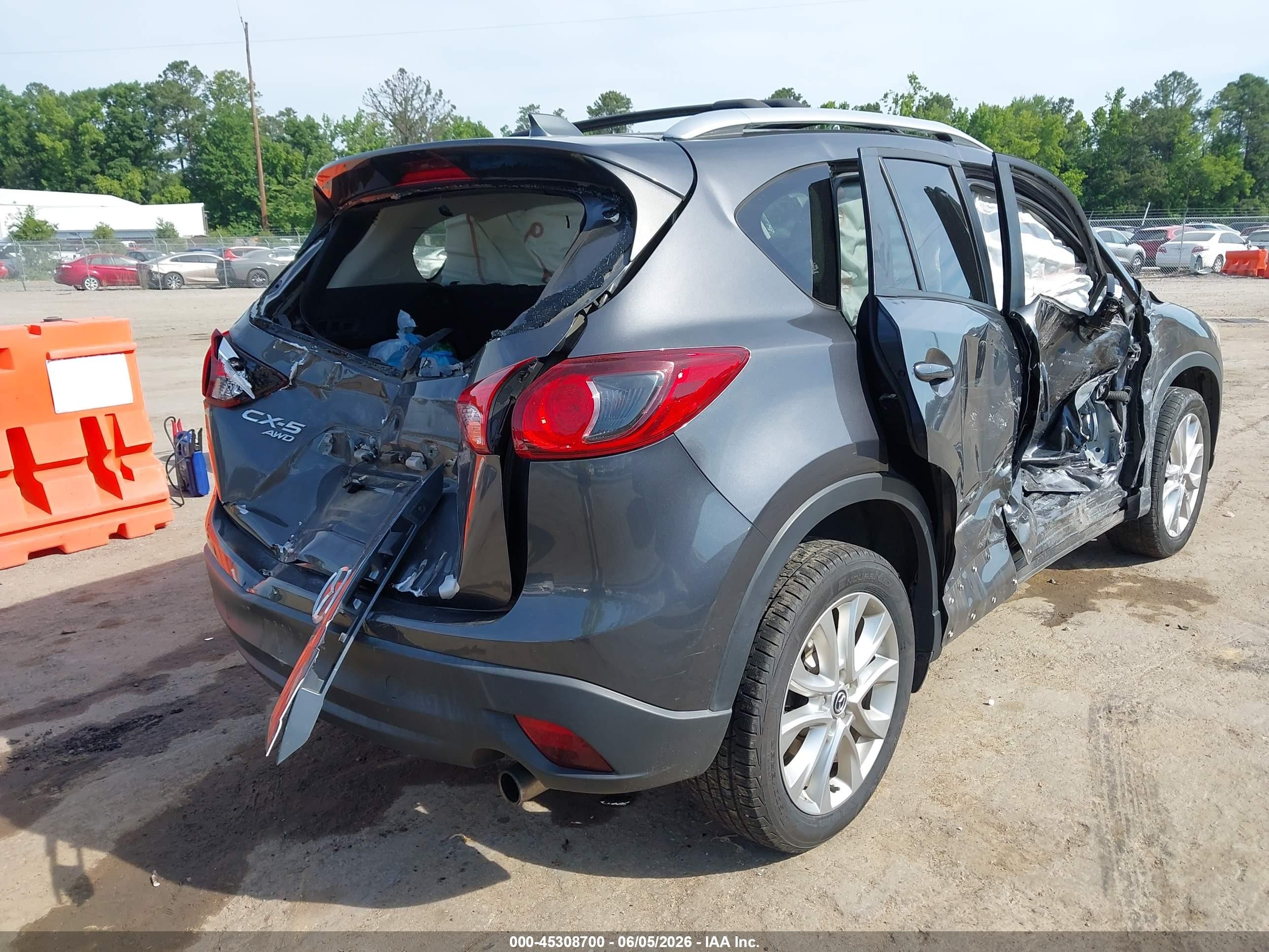 2015 Mazda Cx-5 Grand Touring Gray vin: JM3KE4DY8F0461867