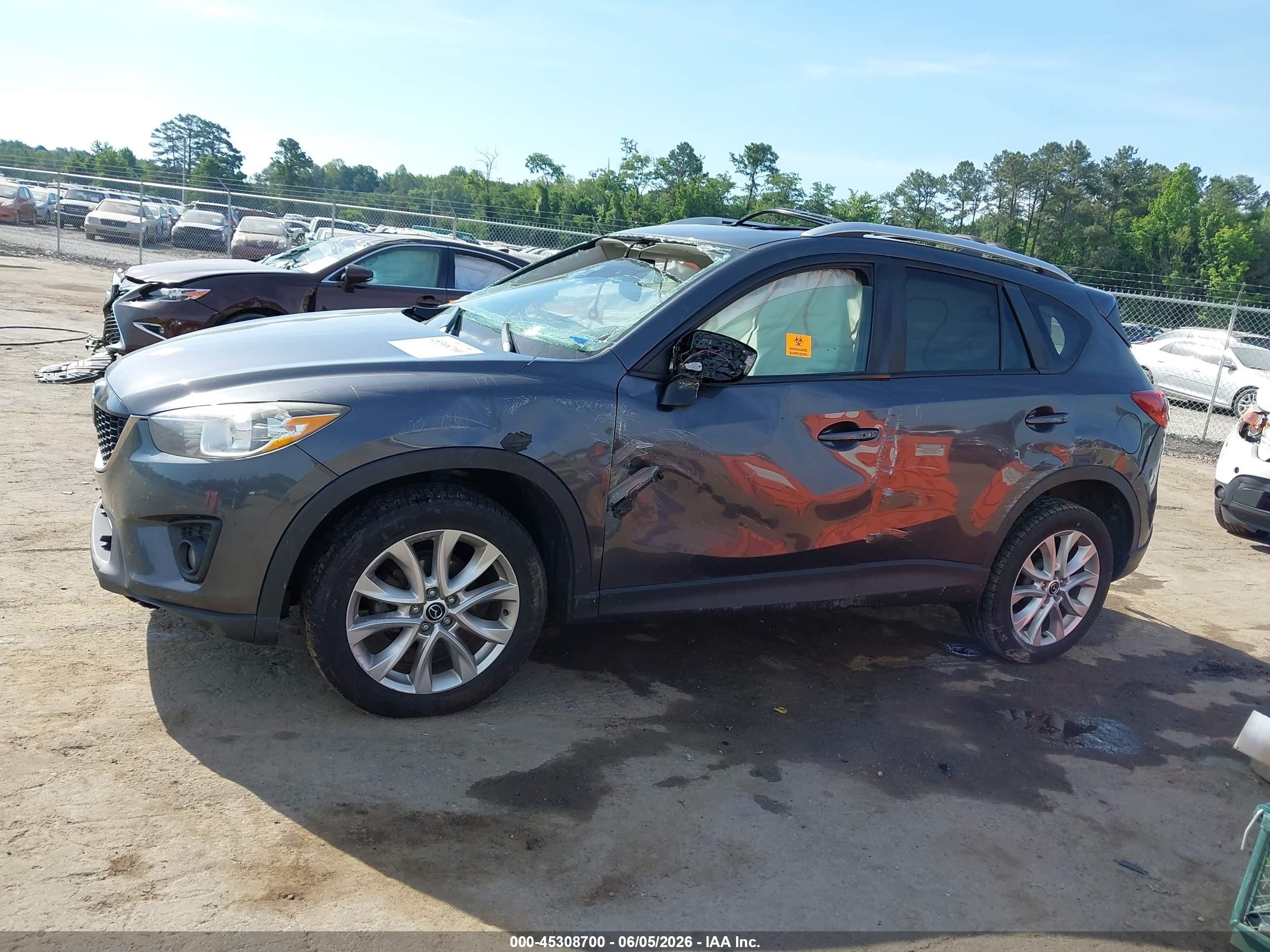 2015 Mazda Cx-5 Grand Touring Gray vin: JM3KE4DY8F0461867