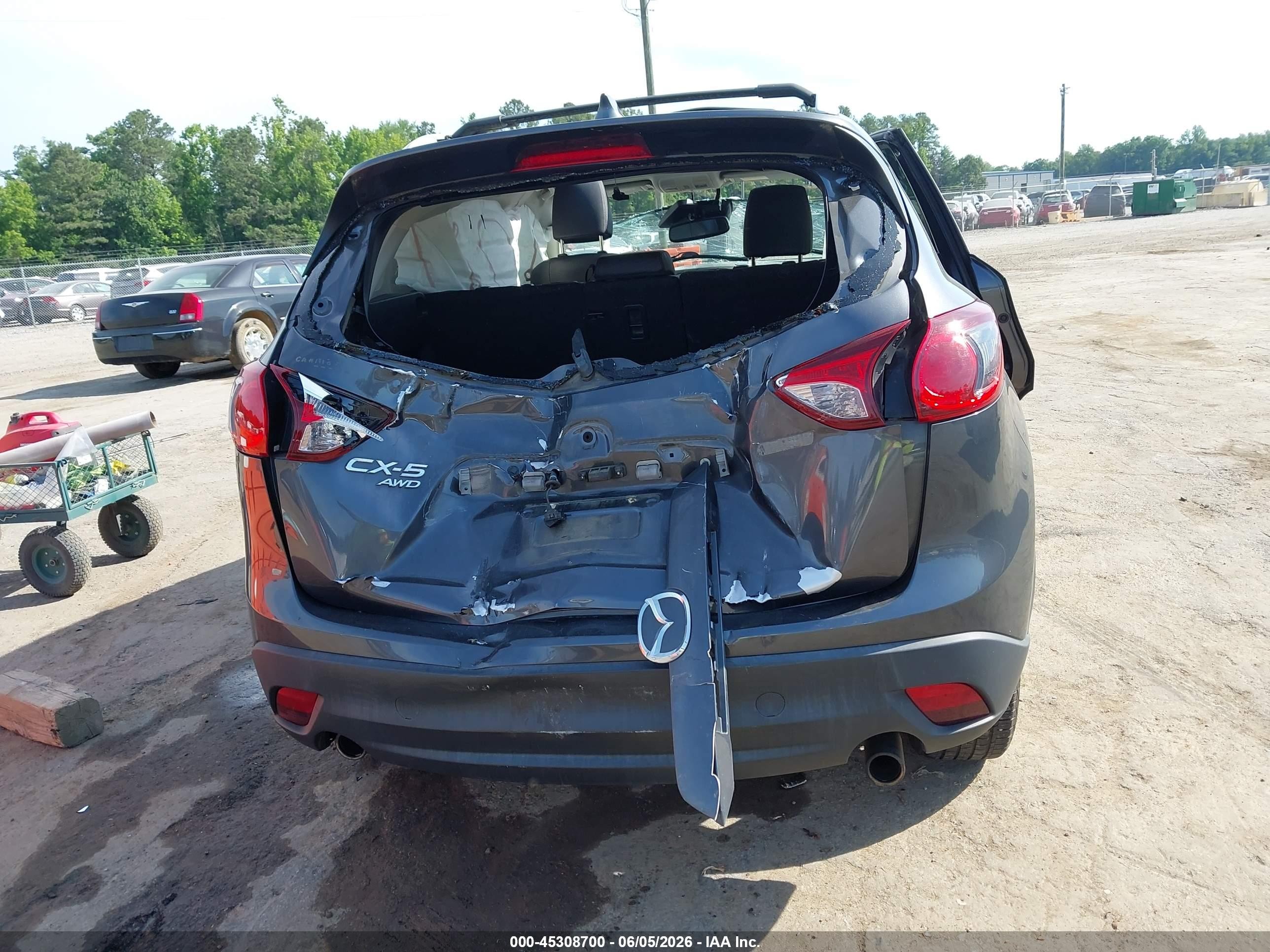 2015 Mazda Cx-5 Grand Touring Gray vin: JM3KE4DY8F0461867