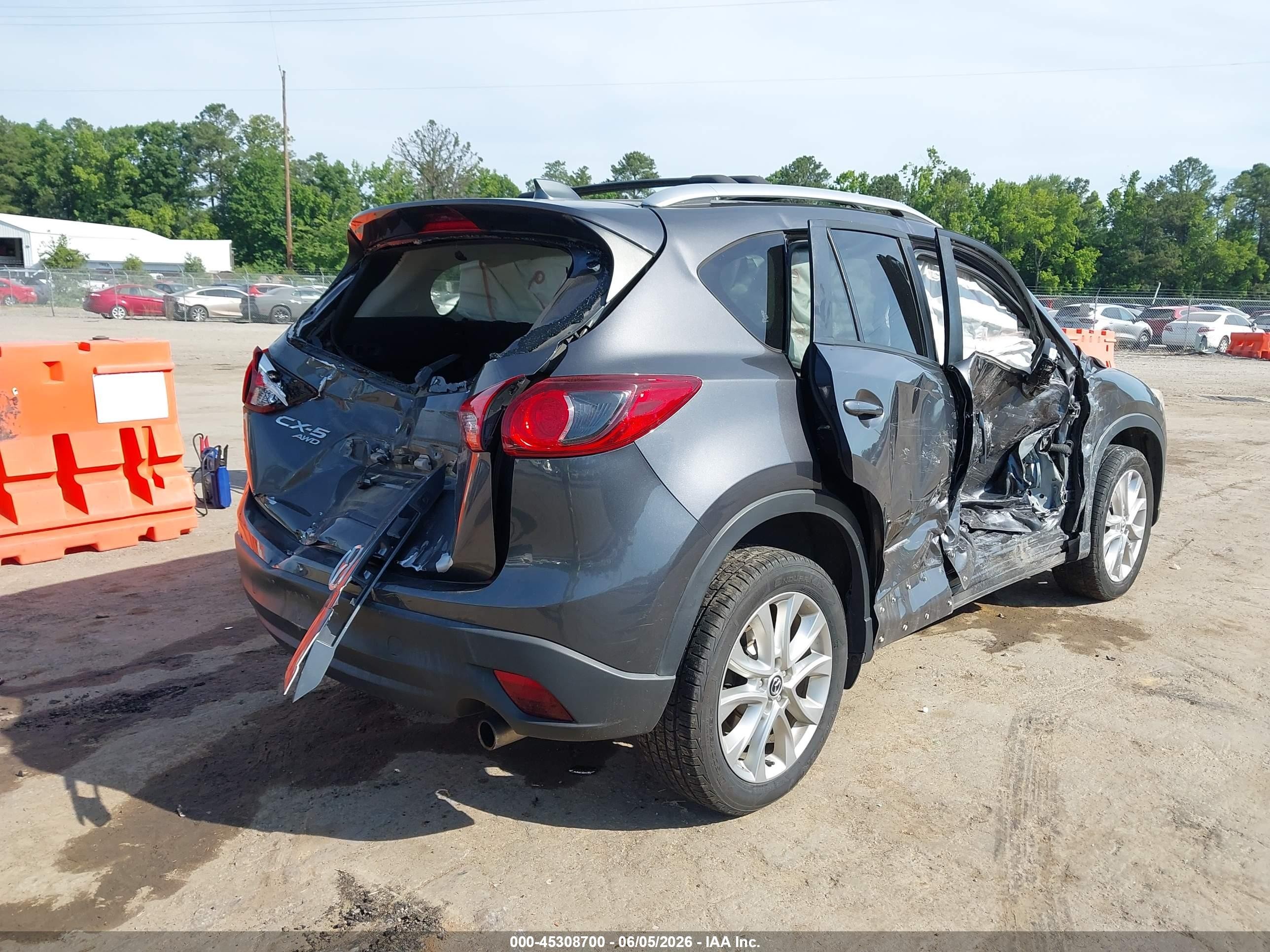 2015 Mazda Cx-5 Grand Touring Gray vin: JM3KE4DY8F0461867