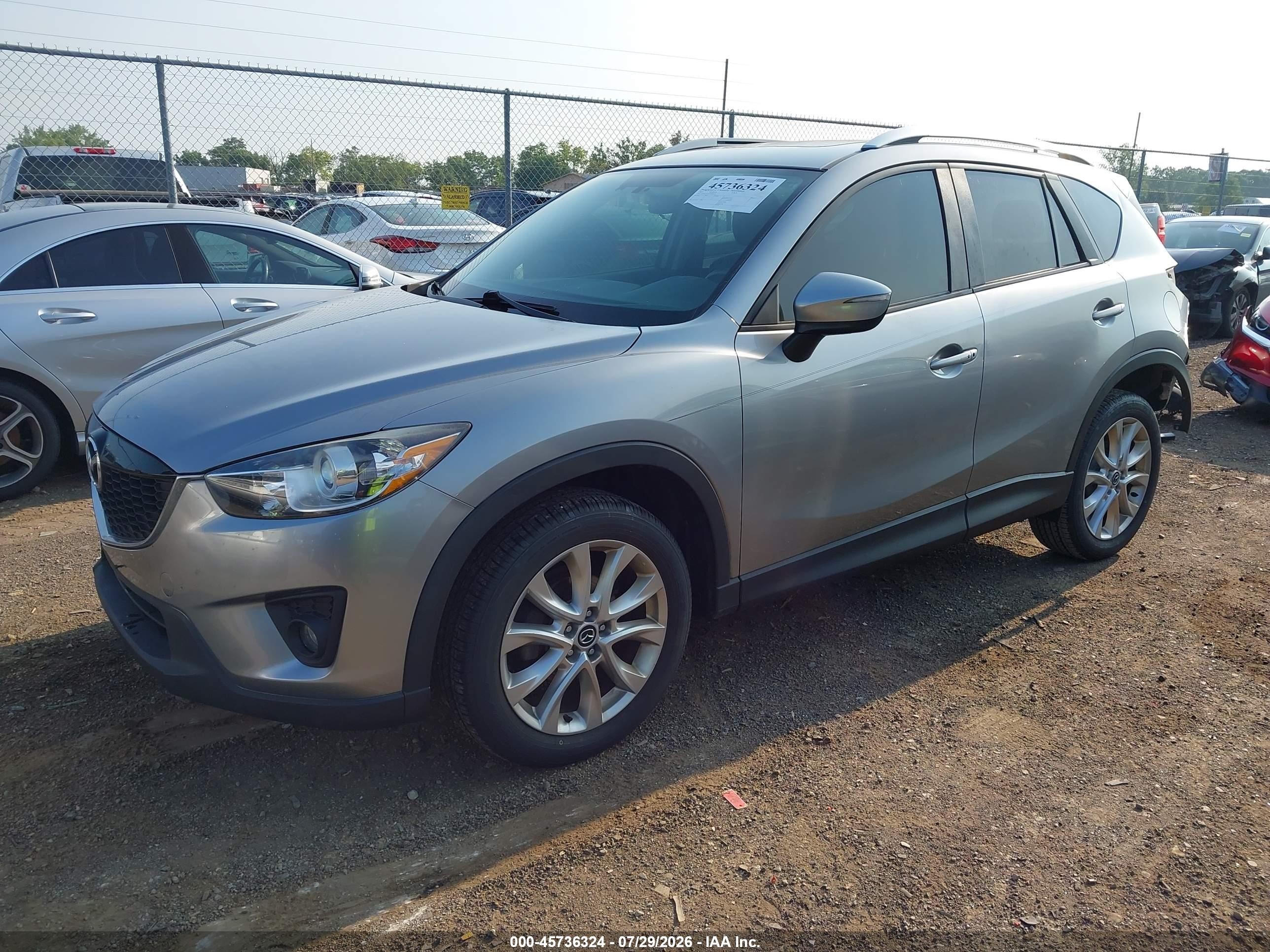 2015 Mazda Cx-5 Grand Touring Silver vin: JM3KE4DY8F0469550