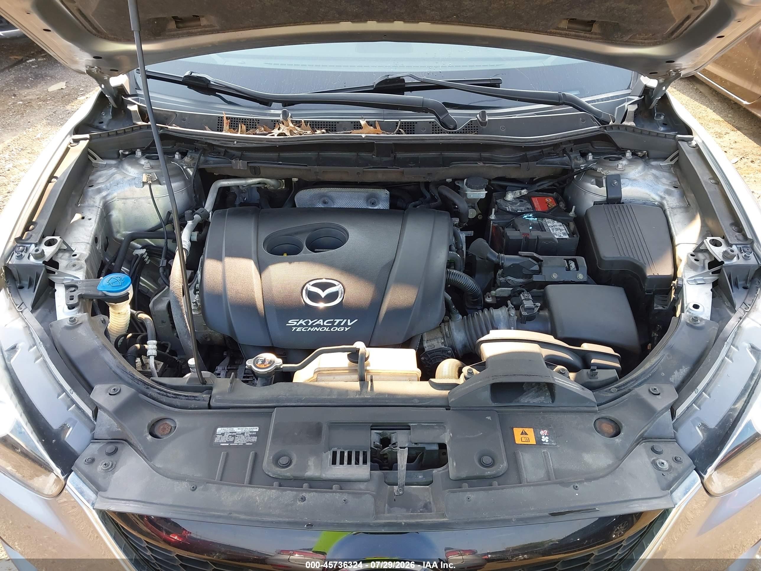 2015 Mazda Cx-5 Grand Touring Silver vin: JM3KE4DY8F0469550