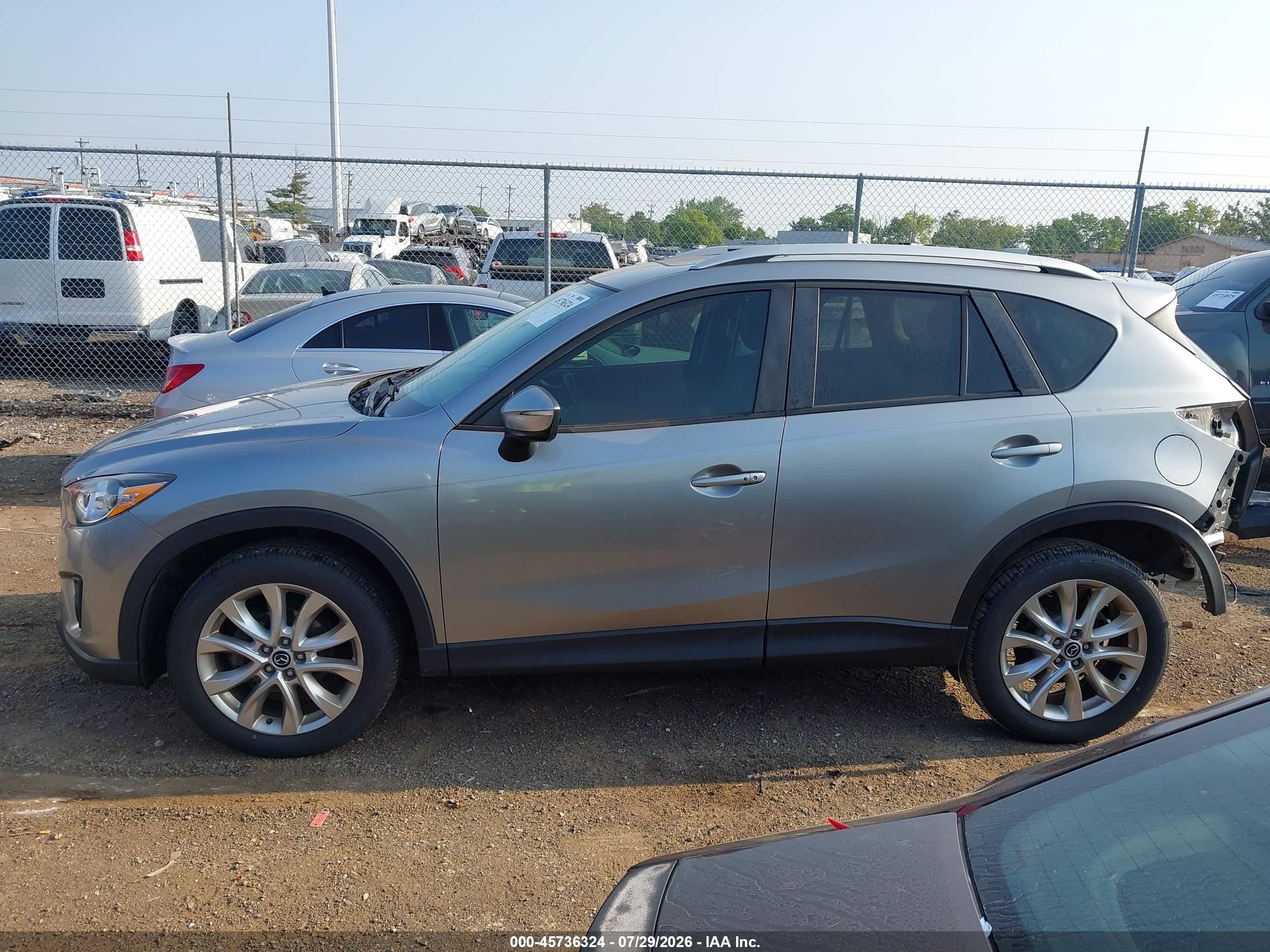 2015 Mazda Cx-5 Grand Touring Silver vin: JM3KE4DY8F0469550