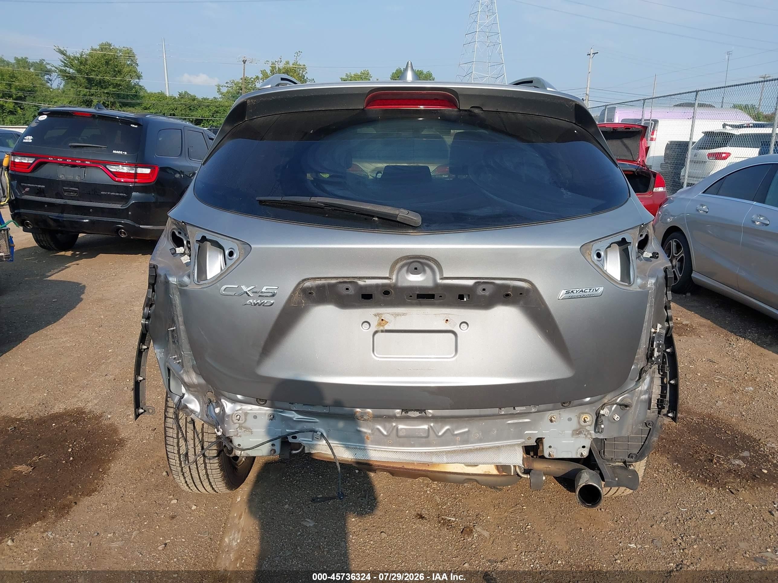 2015 Mazda Cx-5 Grand Touring Silver vin: JM3KE4DY8F0469550