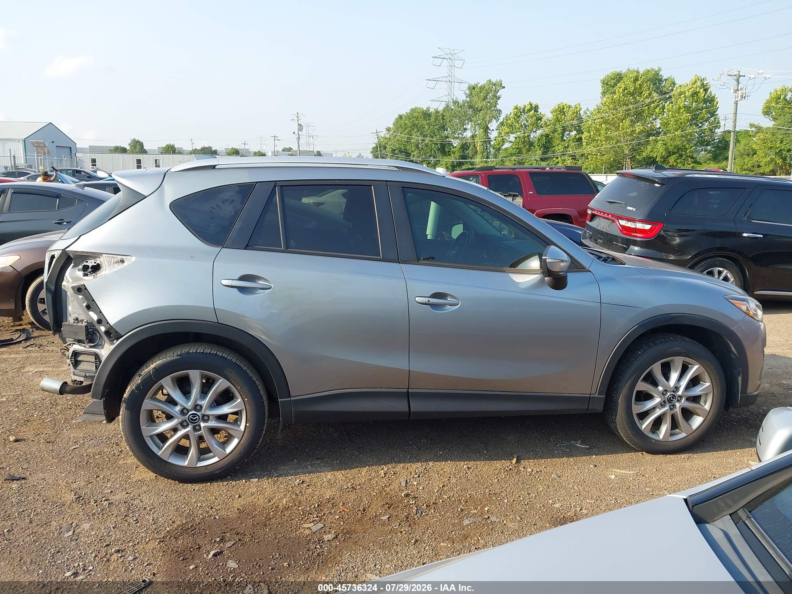 2015 Mazda Cx-5 Grand Touring Silver vin: JM3KE4DY8F0469550