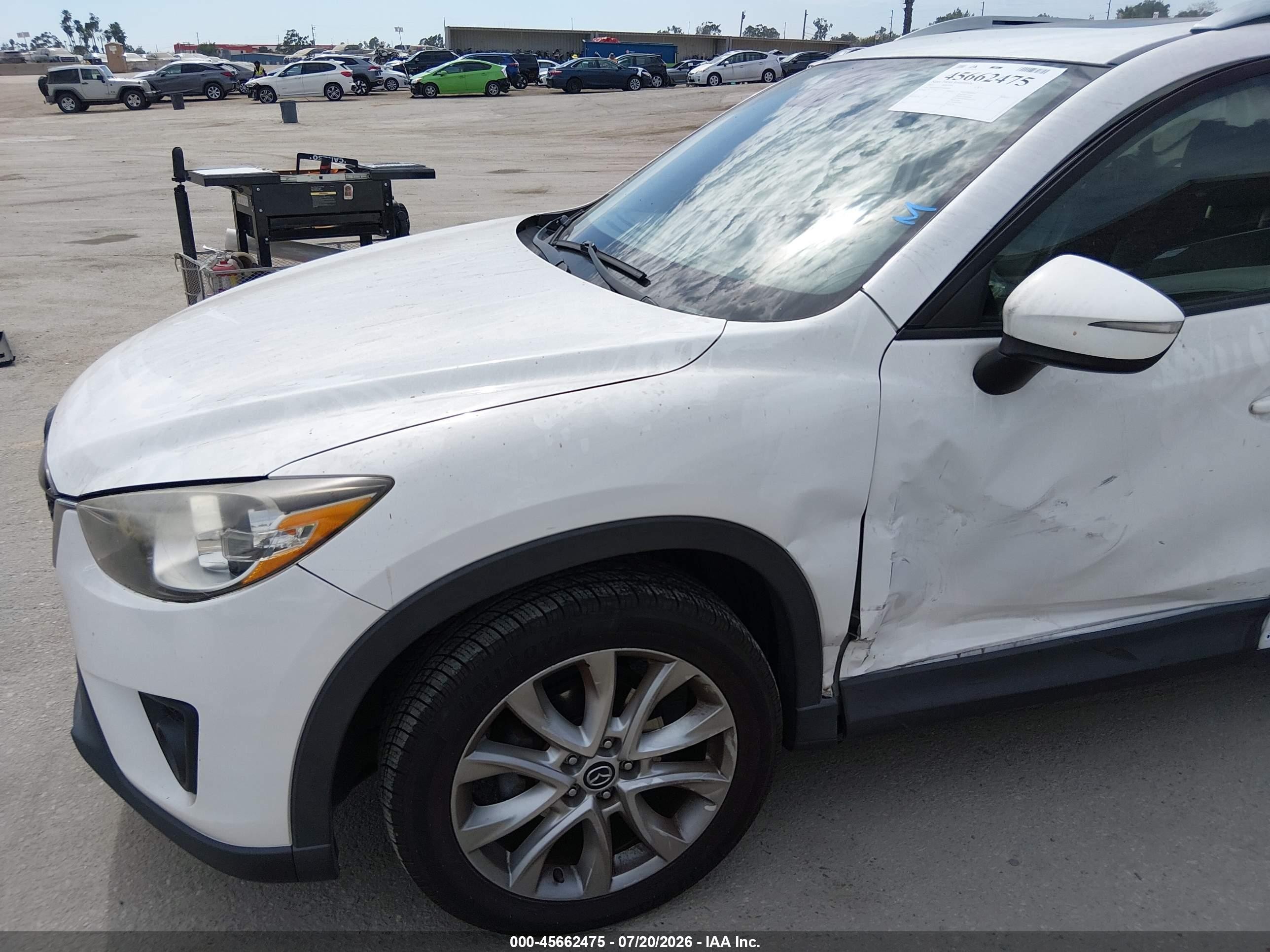 2015 Mazda Cx-5 Grand Touring White vin: JM3KE4DY8F0490009