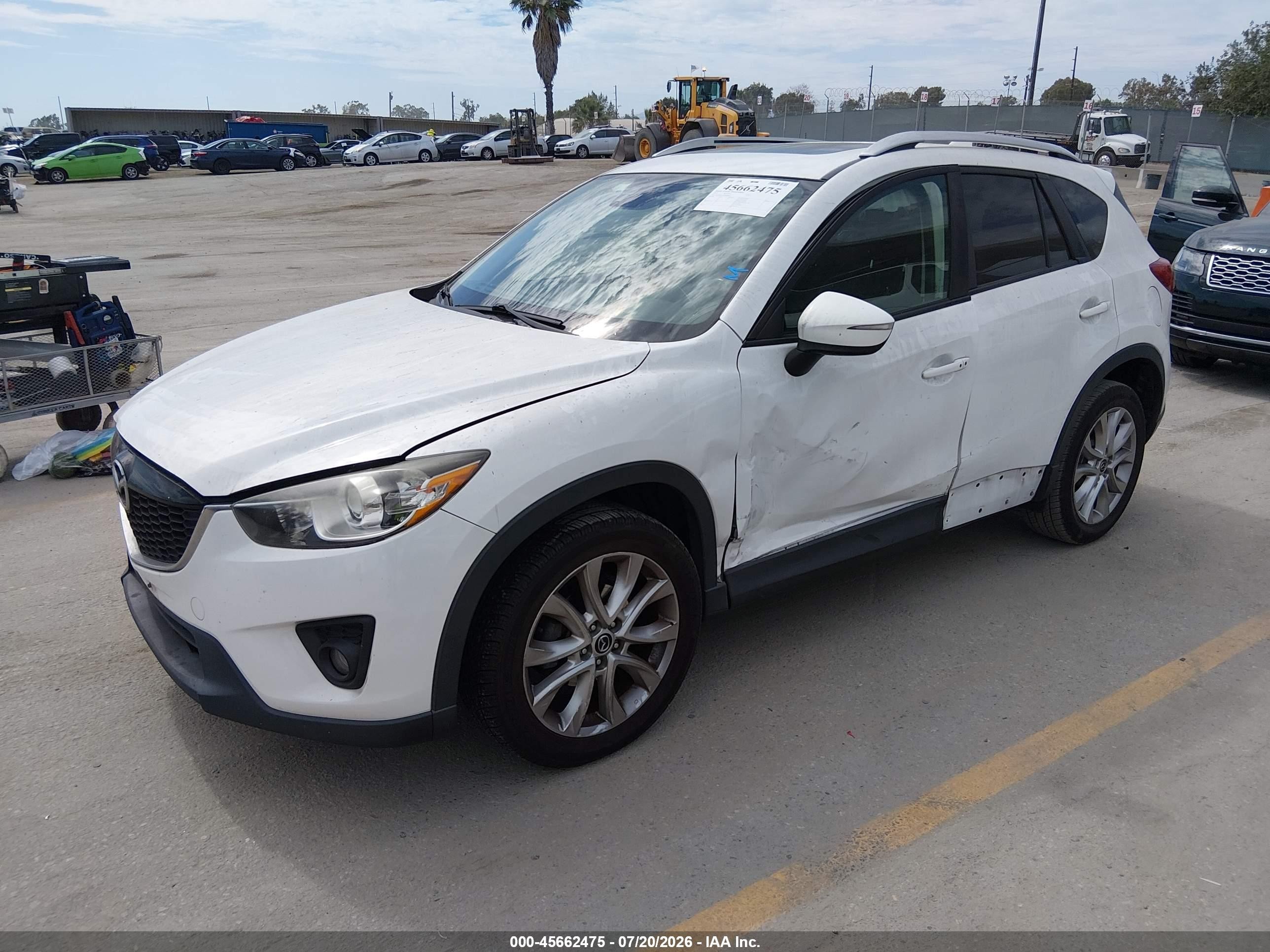2015 Mazda Cx-5 Grand Touring White vin: JM3KE4DY8F0490009