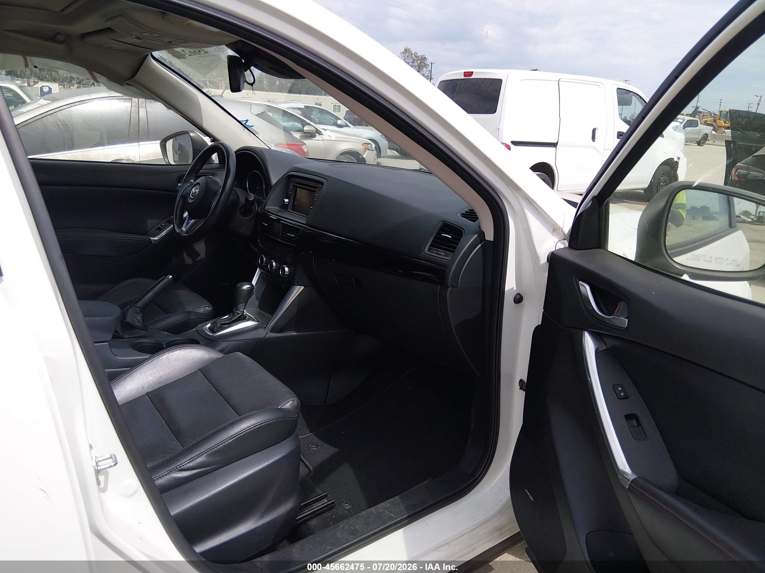 2015 Mazda Cx-5 Grand Touring White vin: JM3KE4DY8F0490009