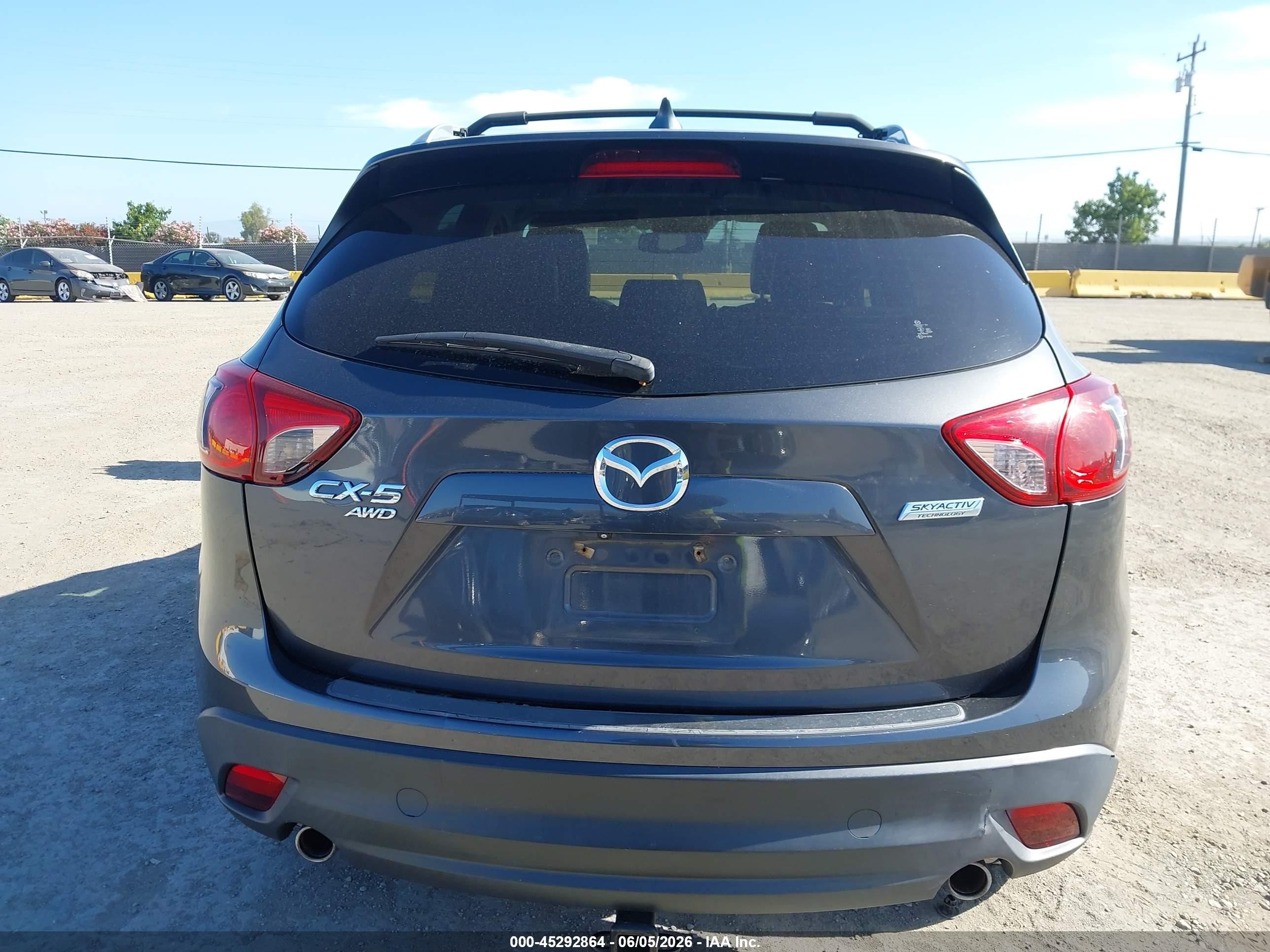 2014 Mazda Cx-5 Grand Touring Gray vin: JM3KE4DY9E0309157