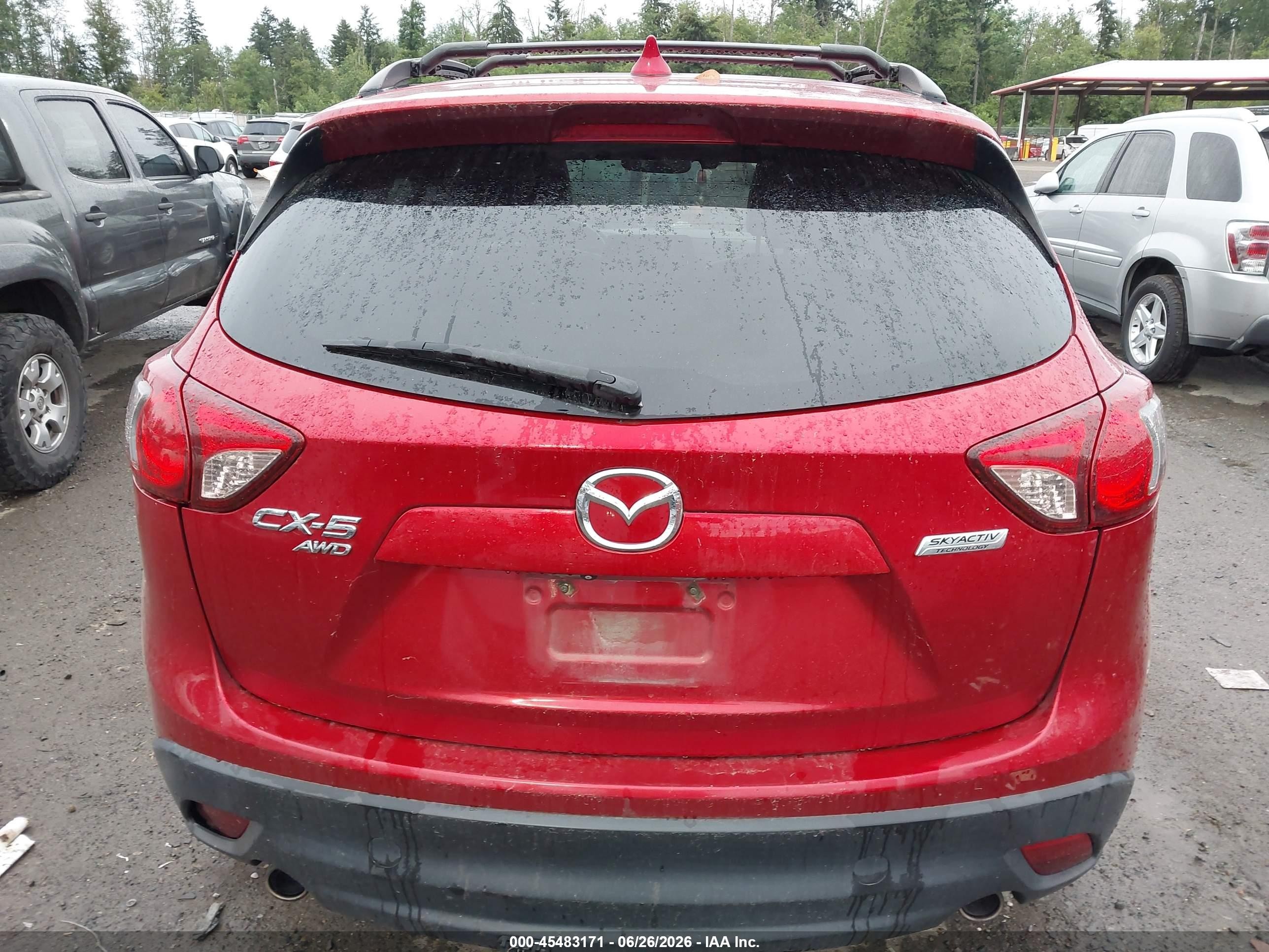2014 Mazda Cx-5 Grand Touring Red vin: JM3KE4DY9E0390984
