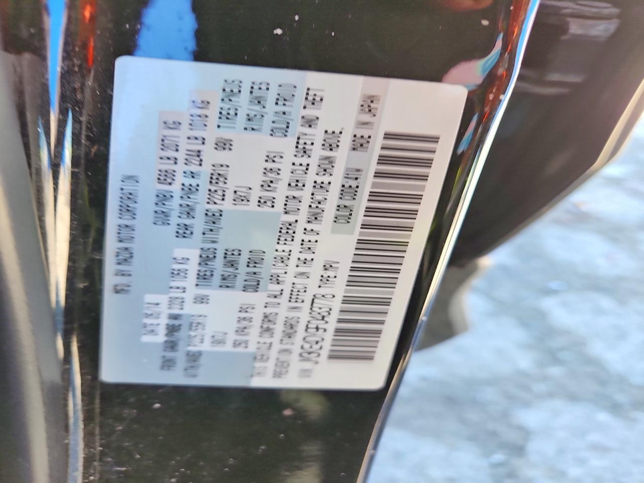 2015 Mazda Cx-5 Gt Черный vin: JM3KE4DY9F0483778