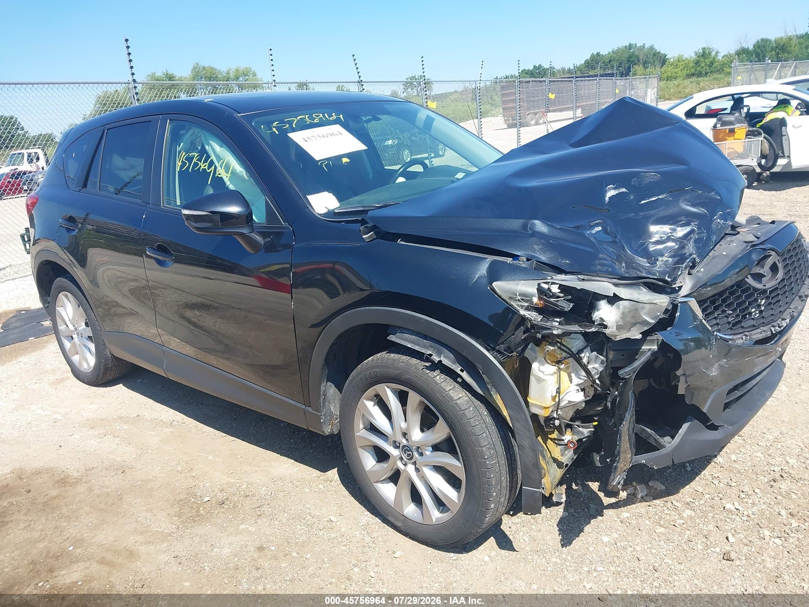 2015 Mazda Cx-5 Grand Touring Черный vin: JM3KE4DY9F0501115