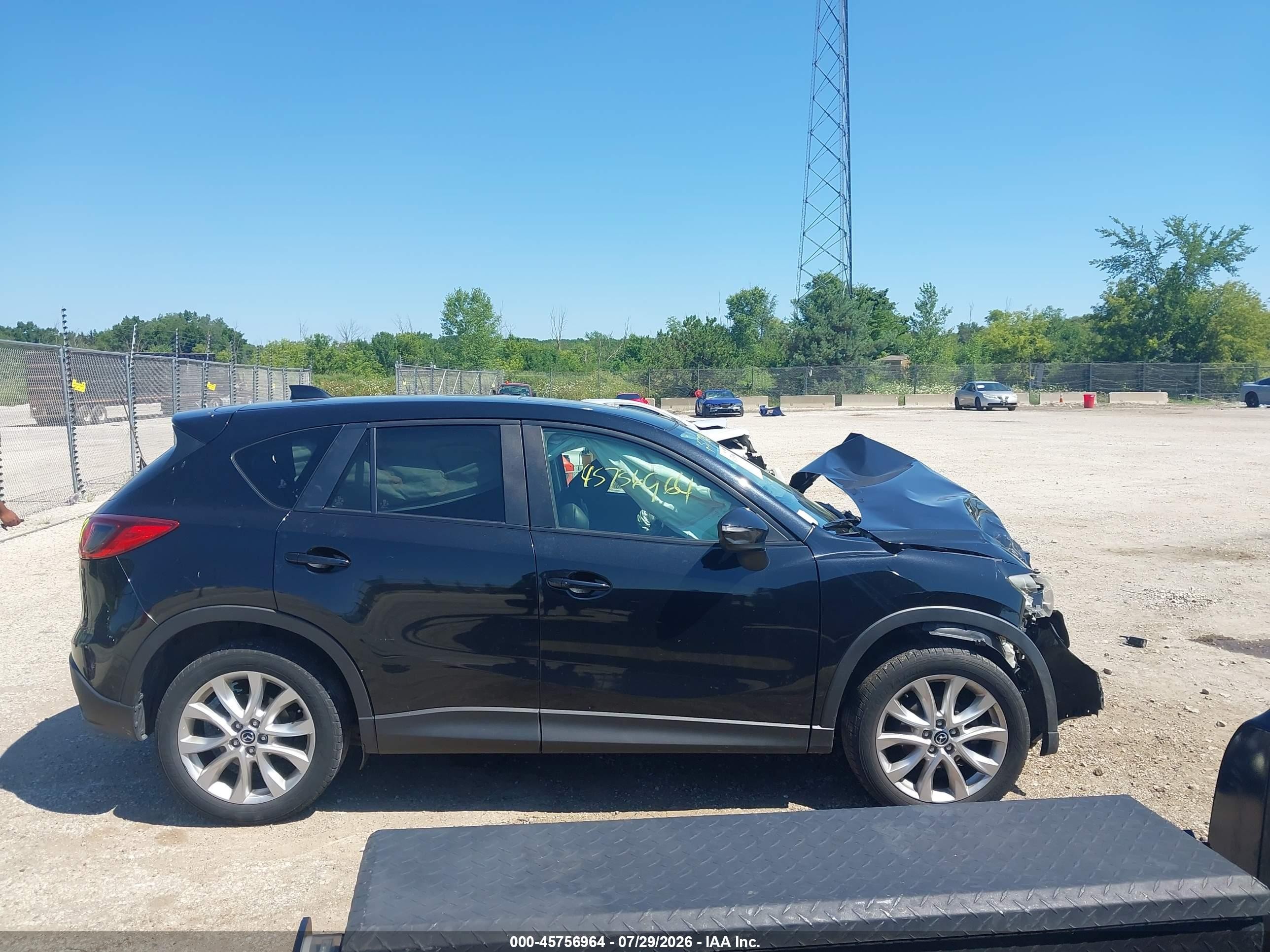 2015 Mazda Cx-5 Grand Touring Black vin: JM3KE4DY9F0501115