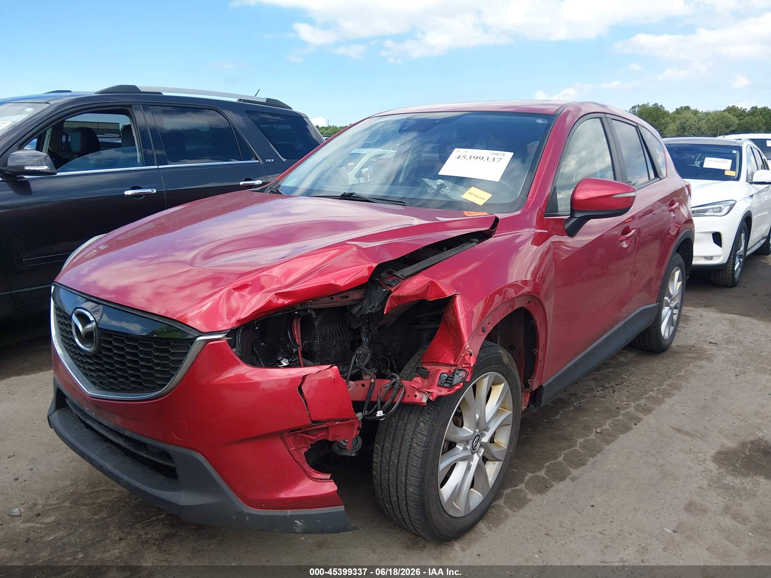 2015 Mazda Cx-5 Grand Touring Red vin: JM3KE4DY9F0515404