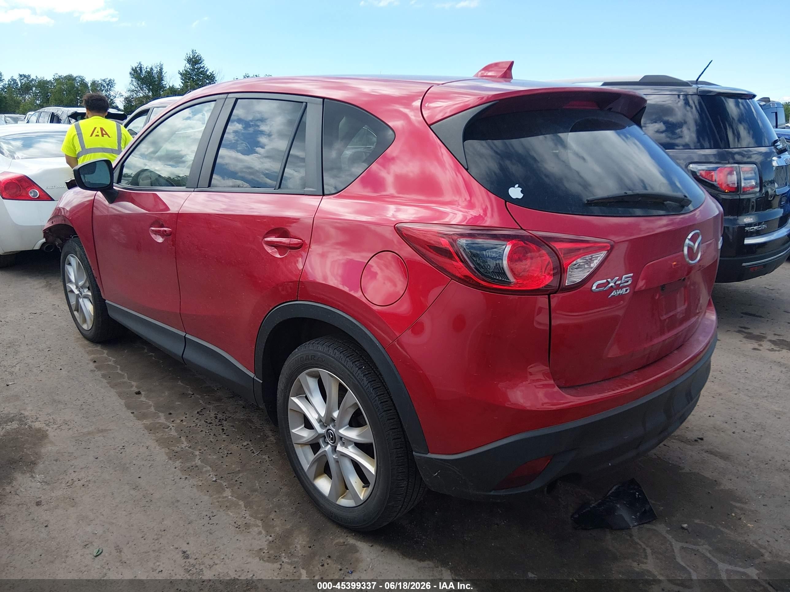 2015 Mazda Cx-5 Grand Touring Red vin: JM3KE4DY9F0515404