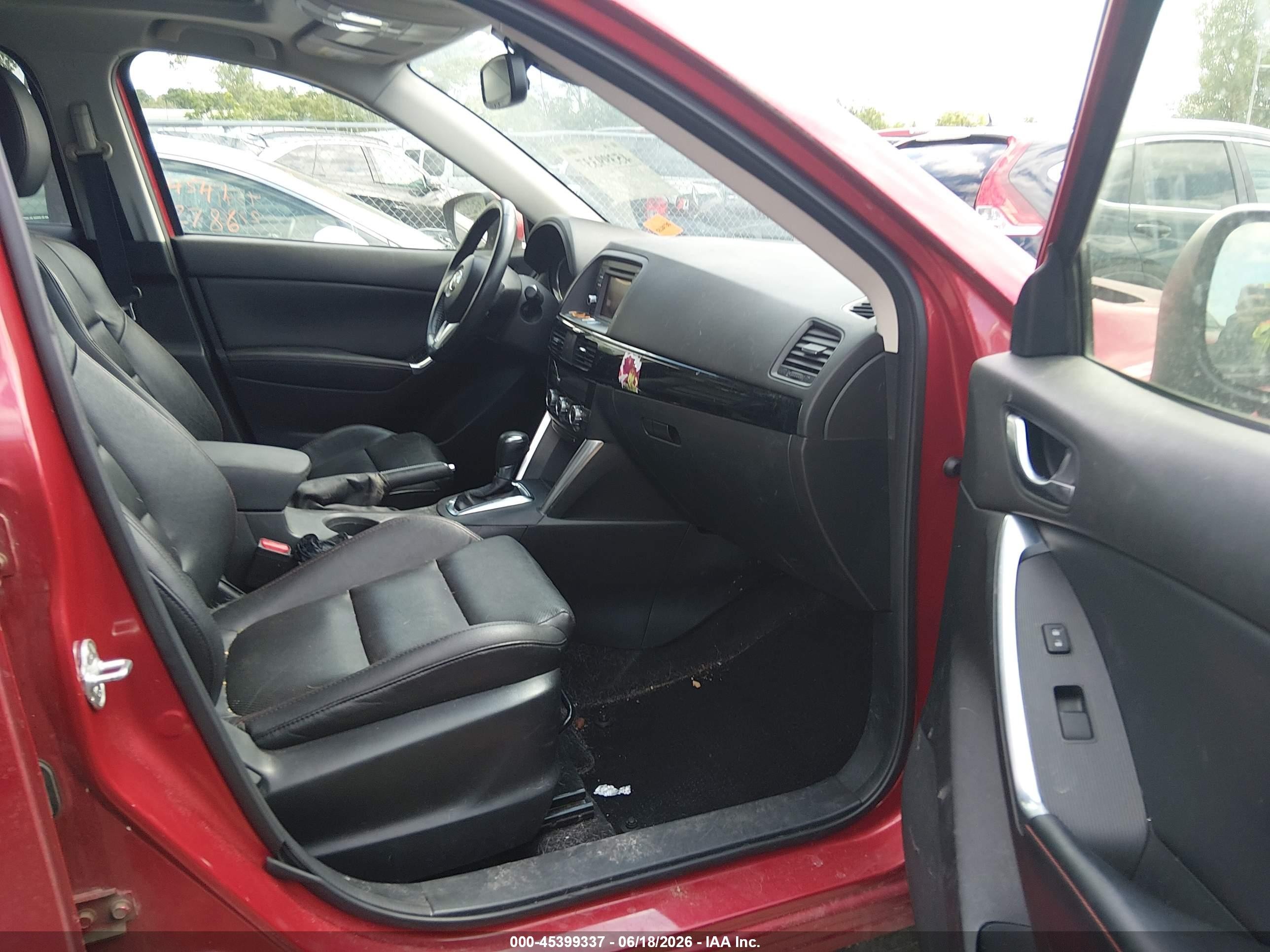 2015 Mazda Cx-5 Grand Touring Red vin: JM3KE4DY9F0515404