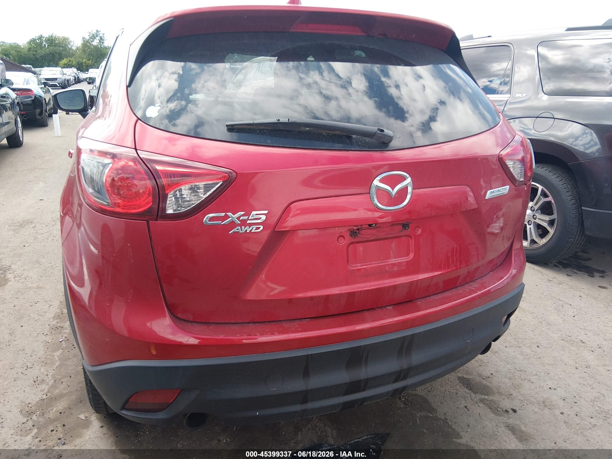 2015 Mazda Cx-5 Grand Touring Red vin: JM3KE4DY9F0515404