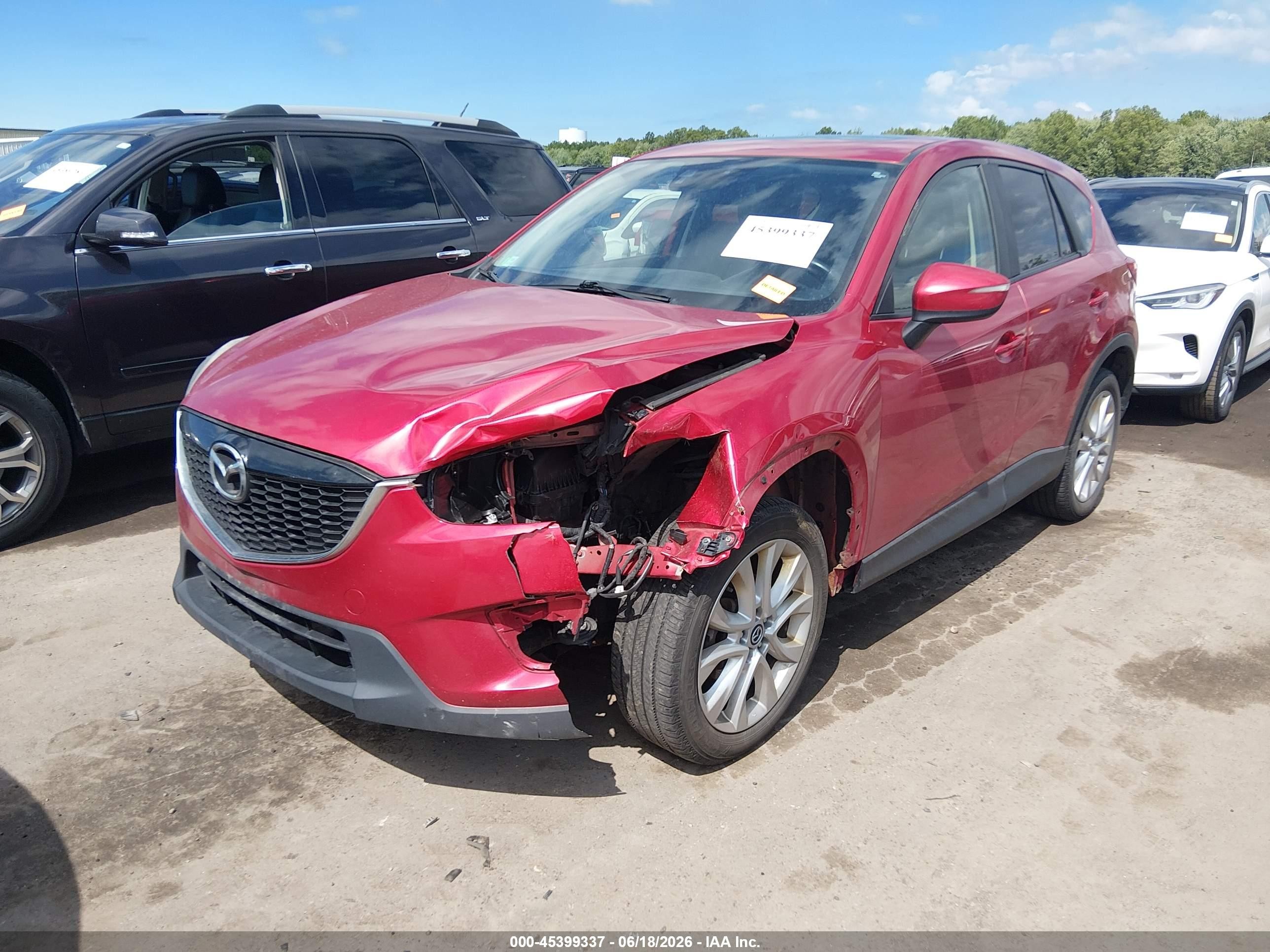 2015 Mazda Cx-5 Grand Touring Red vin: JM3KE4DY9F0515404