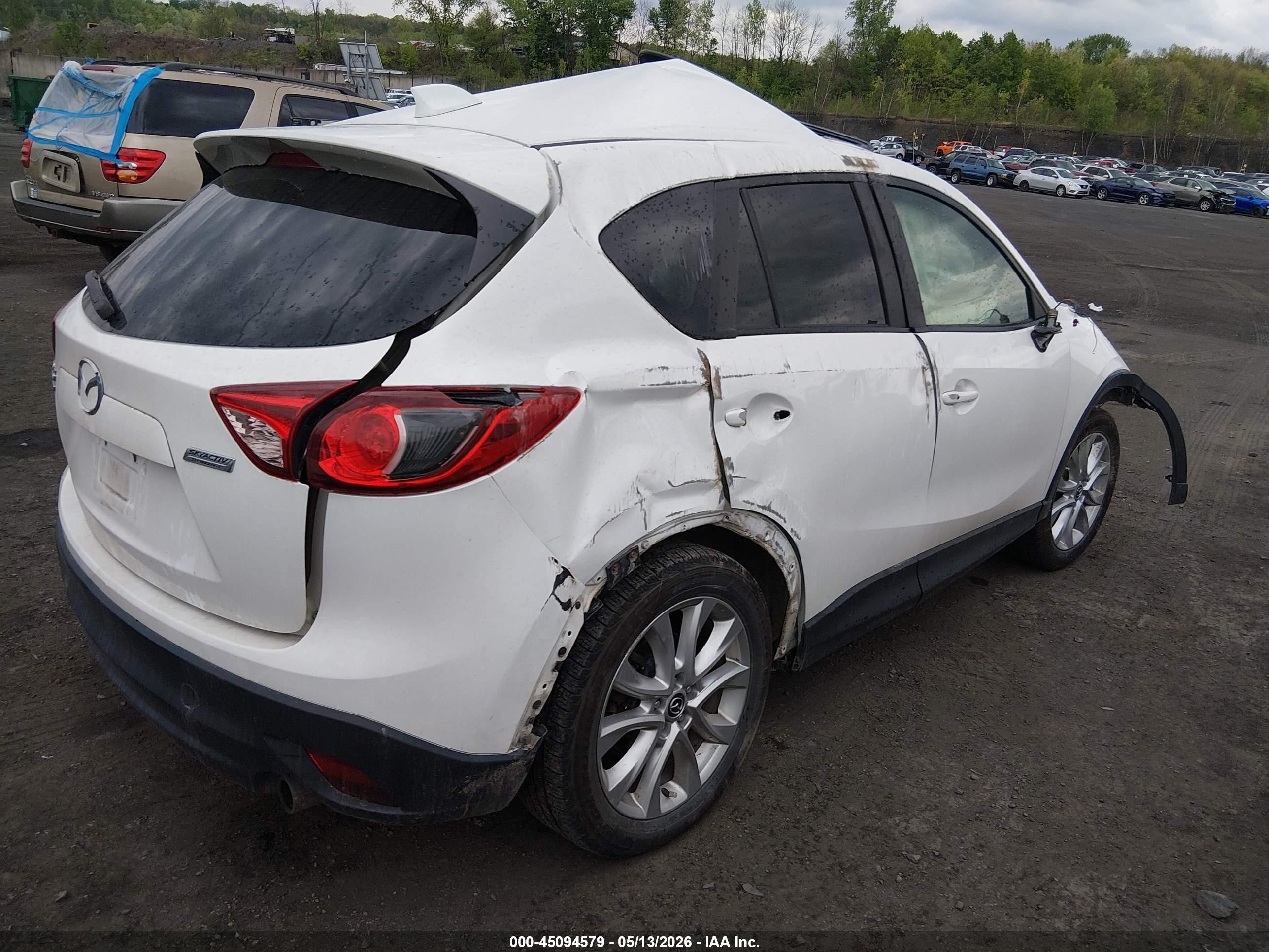 2015 Mazda Cx-5 Grand Touring Белый vin: JM3KE4DY9F0540626