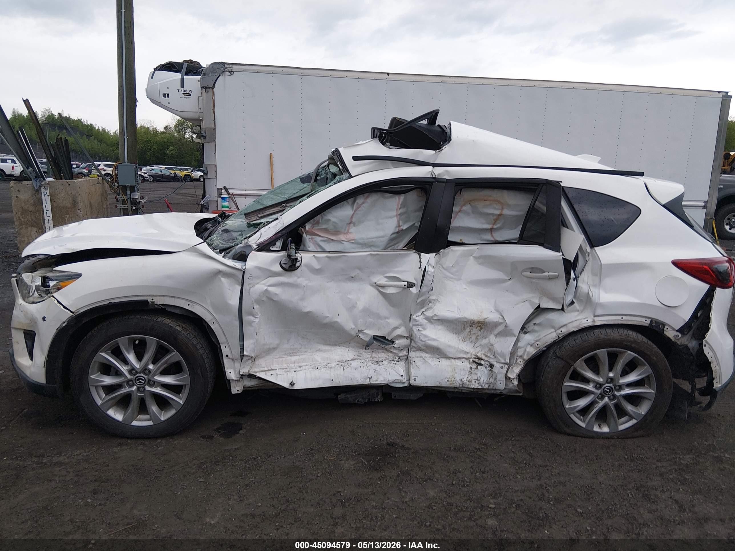 2015 Mazda Cx-5 Grand Touring Белый vin: JM3KE4DY9F0540626