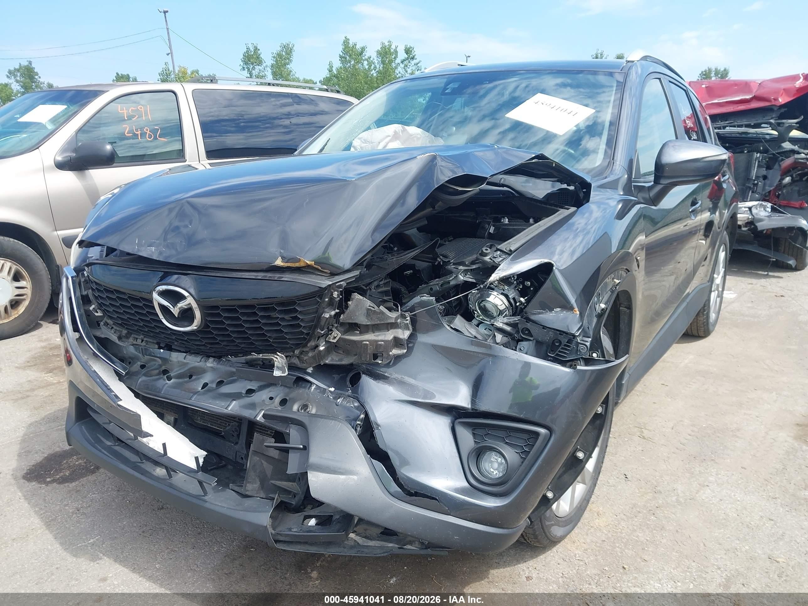 2015 Mazda Cx-5 Grand Touring Gray vin: JM3KE4DY9F0550945