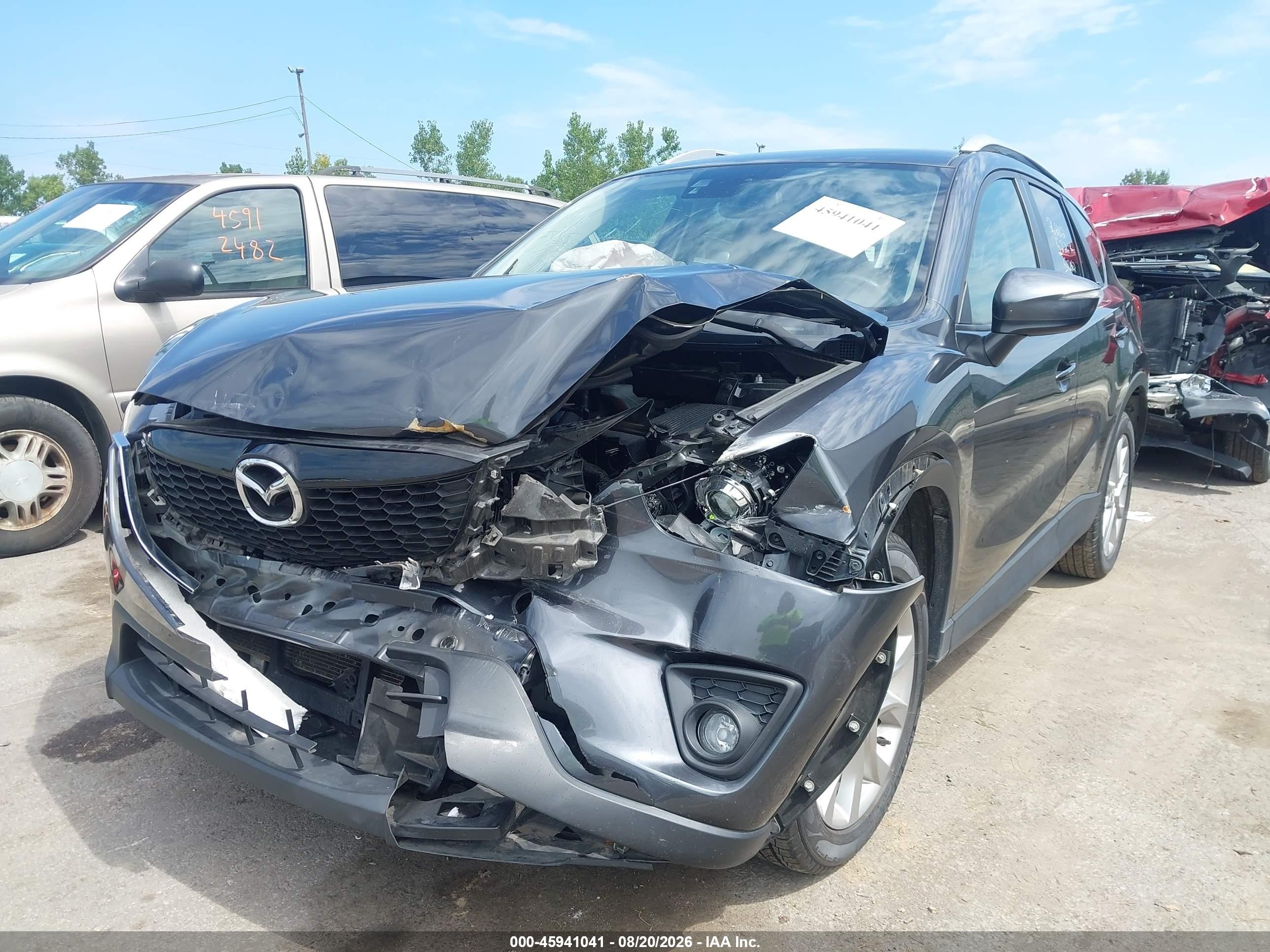 2015 Mazda Cx-5 Grand Touring Gray vin: JM3KE4DY9F0550945