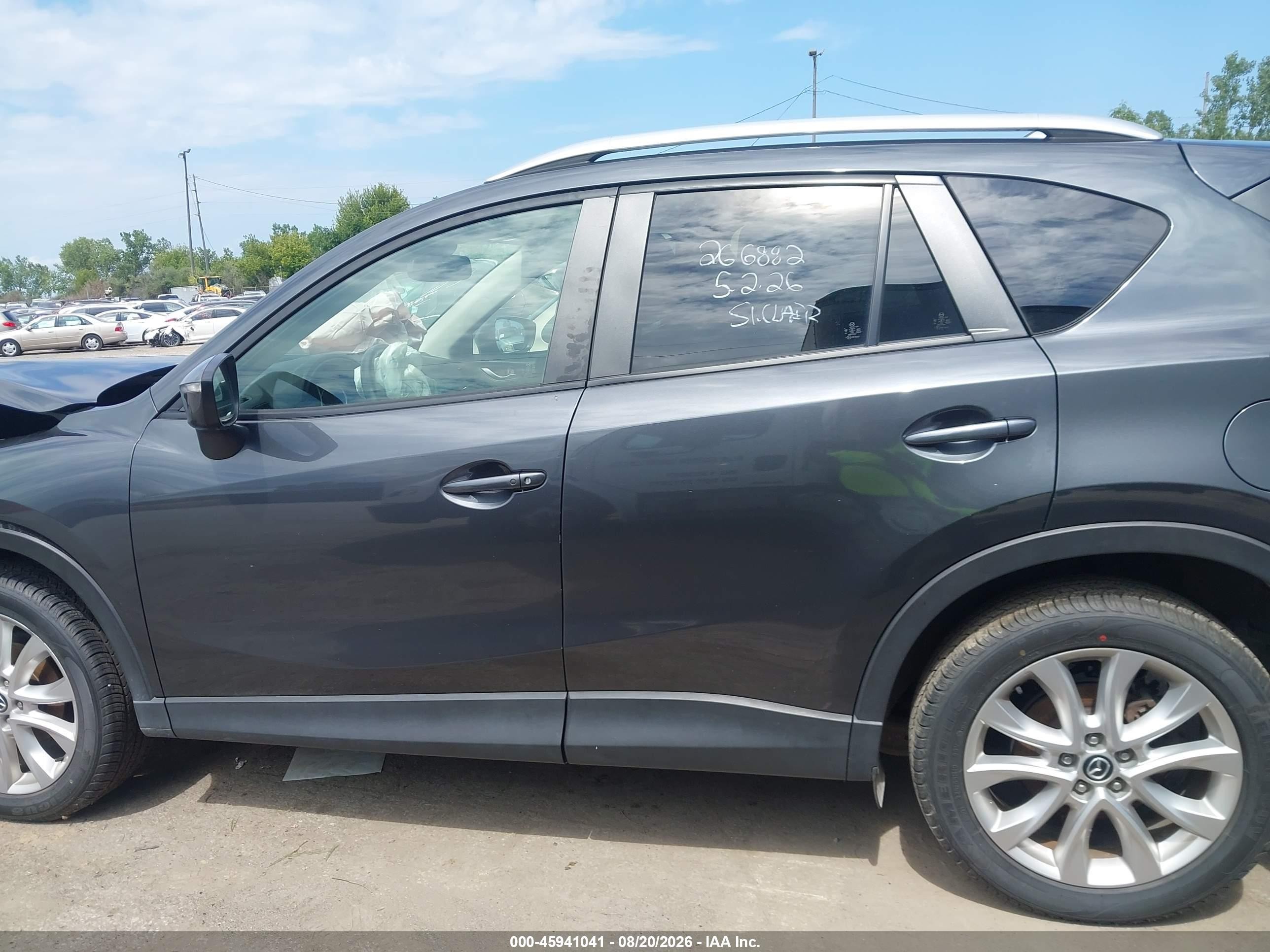 2015 Mazda Cx-5 Grand Touring Gray vin: JM3KE4DY9F0550945