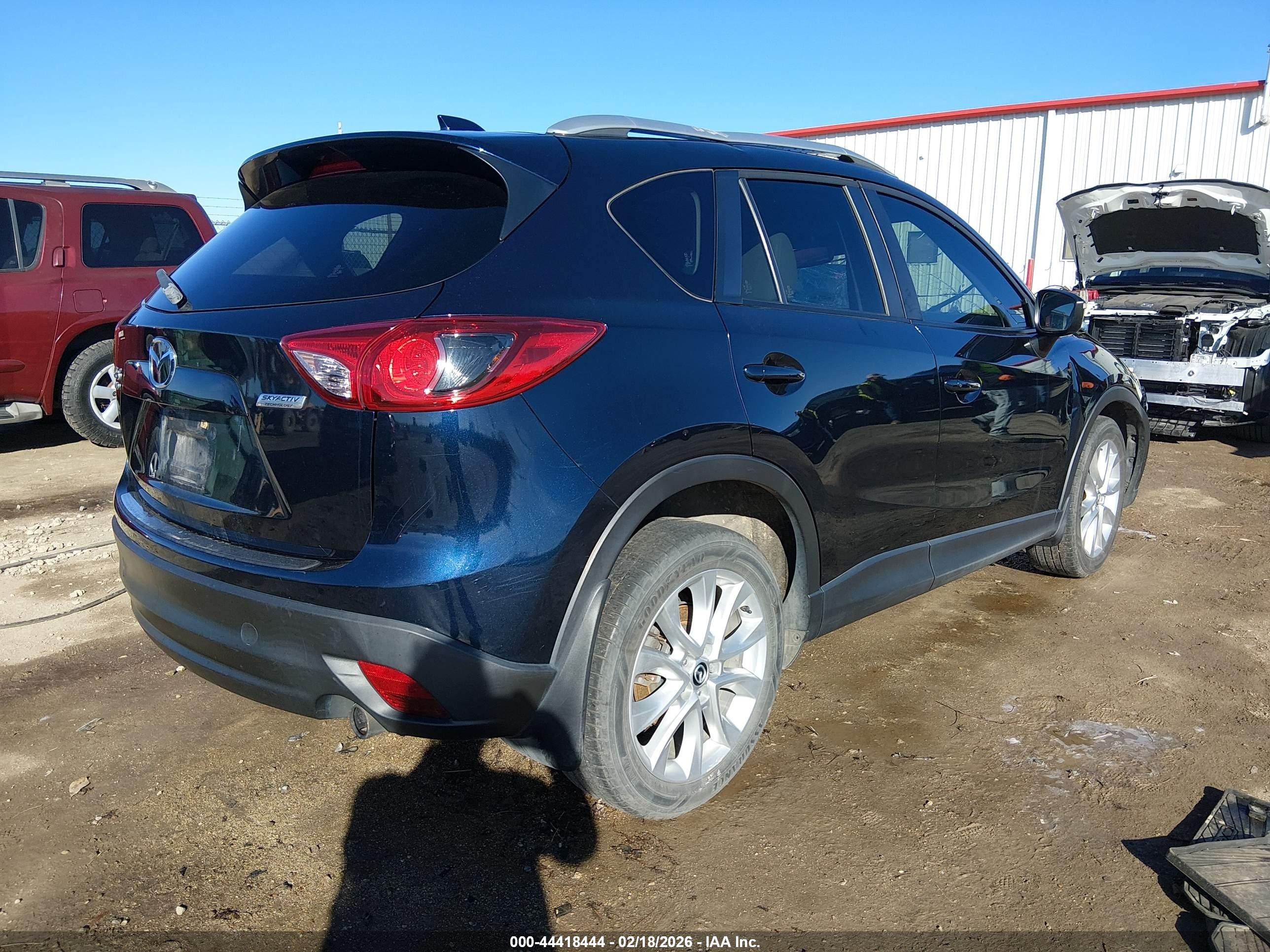 2015 Mazda Cx-5 Grand Touring Blue vin: JM3KE4DY9F0553800