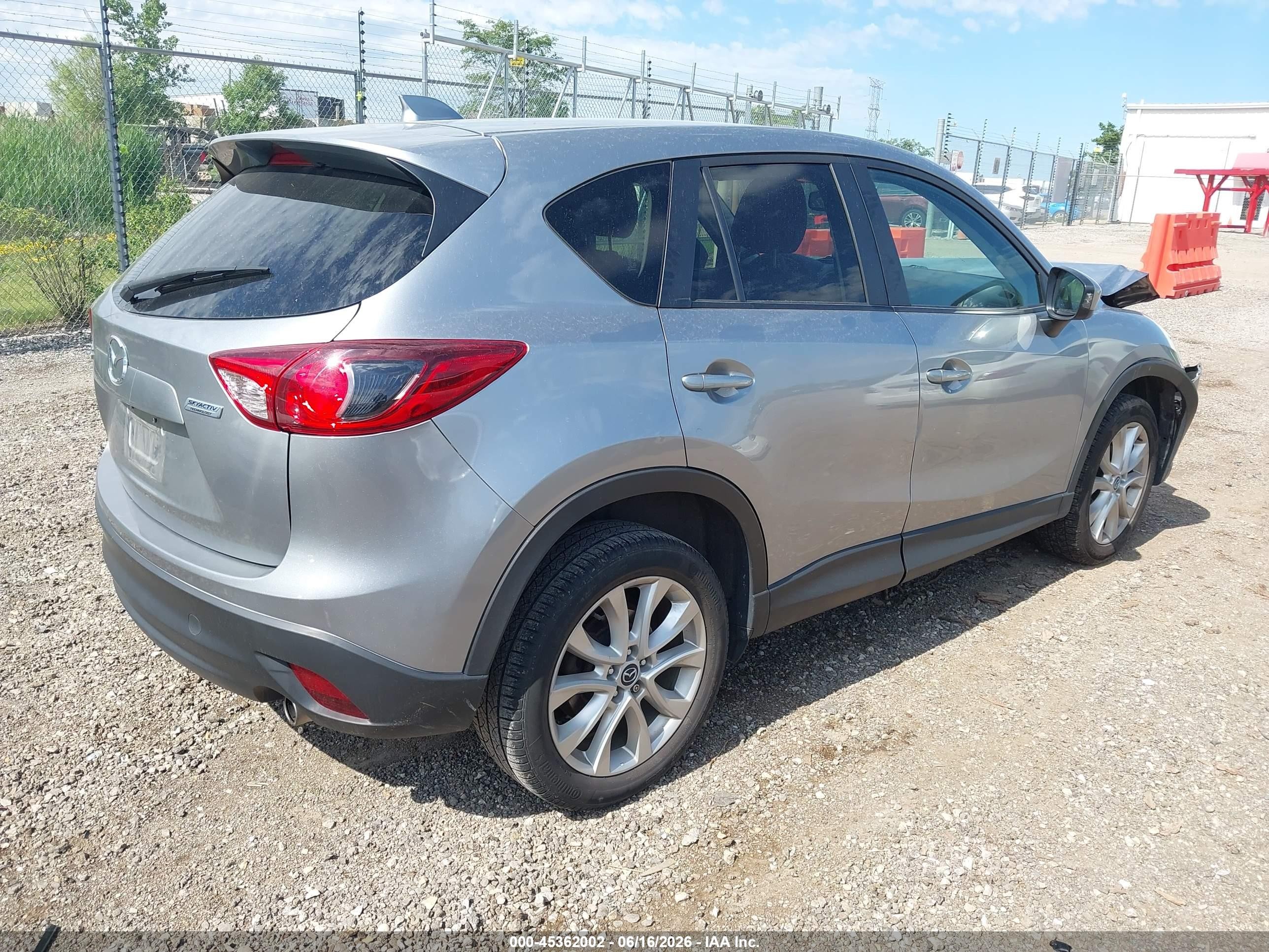 2014 Mazda Cx-5 Grand Touring Silver vin: JM3KE4DYXE0302704