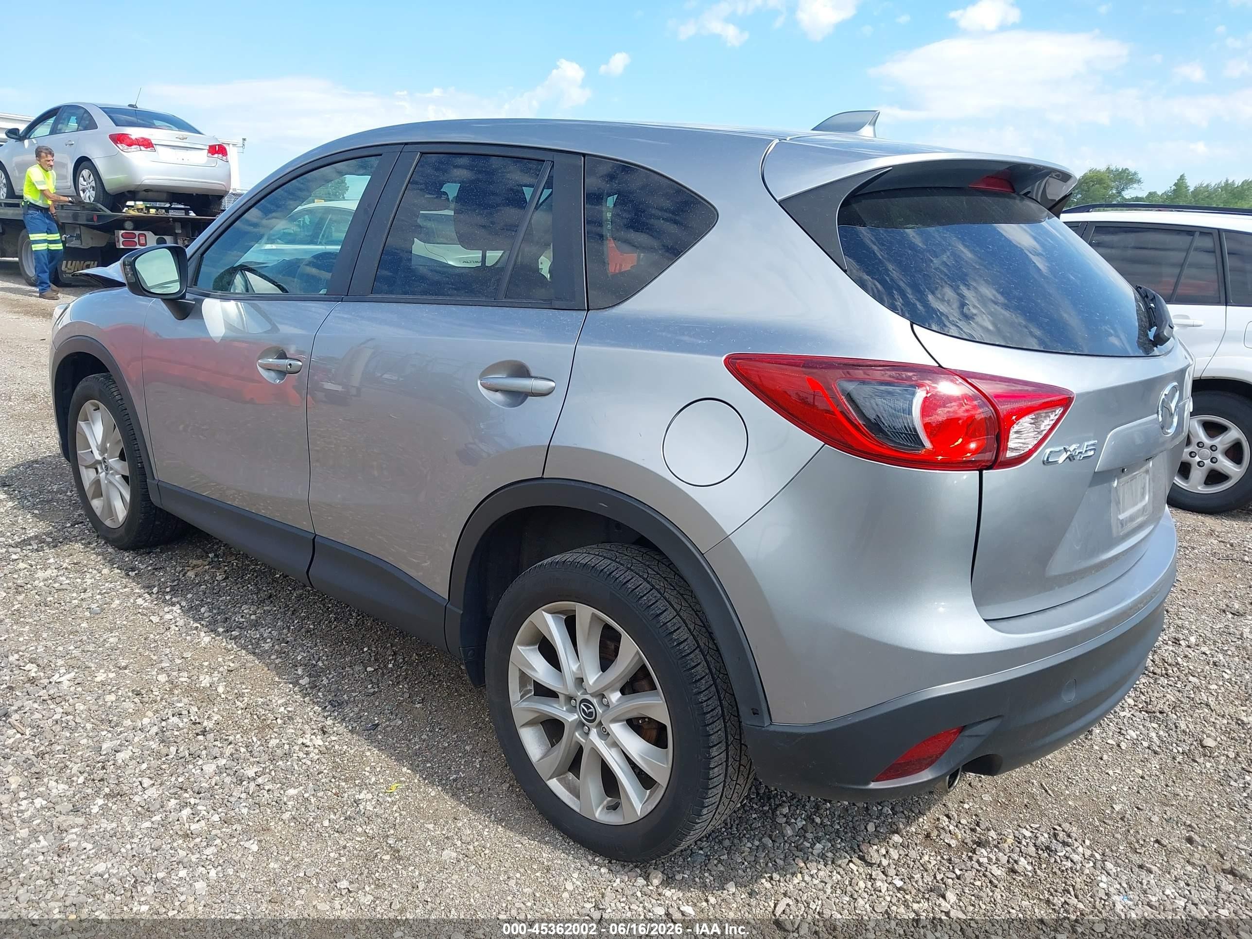 2014 Mazda Cx-5 Grand Touring Silver vin: JM3KE4DYXE0302704
