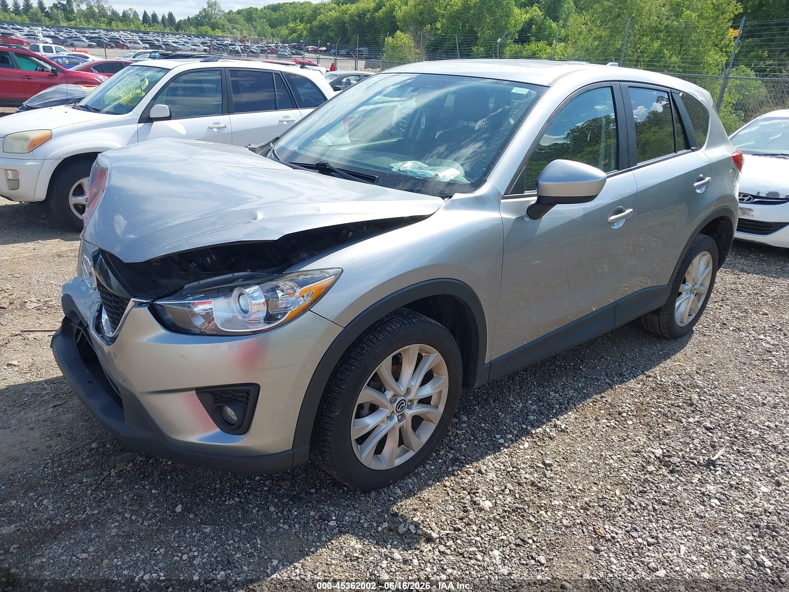 2014 Mazda Cx-5 Grand Touring Silver vin: JM3KE4DYXE0302704