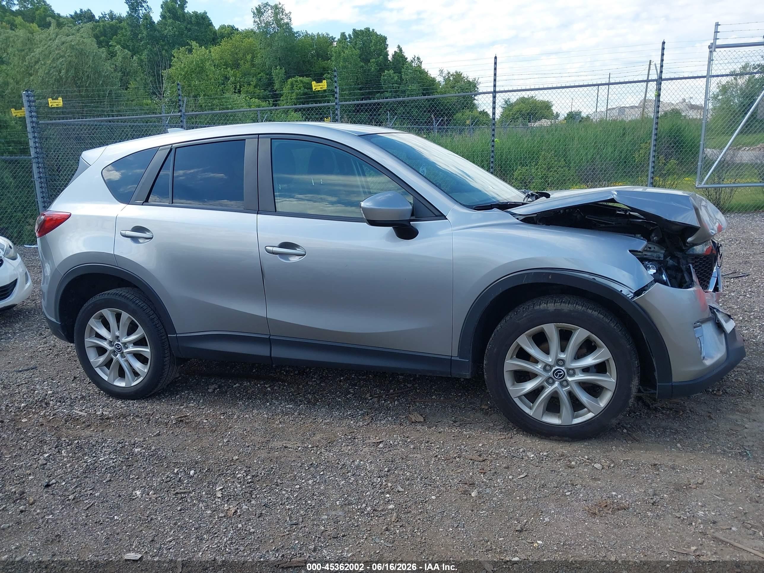 2014 Mazda Cx-5 Grand Touring Silver vin: JM3KE4DYXE0302704