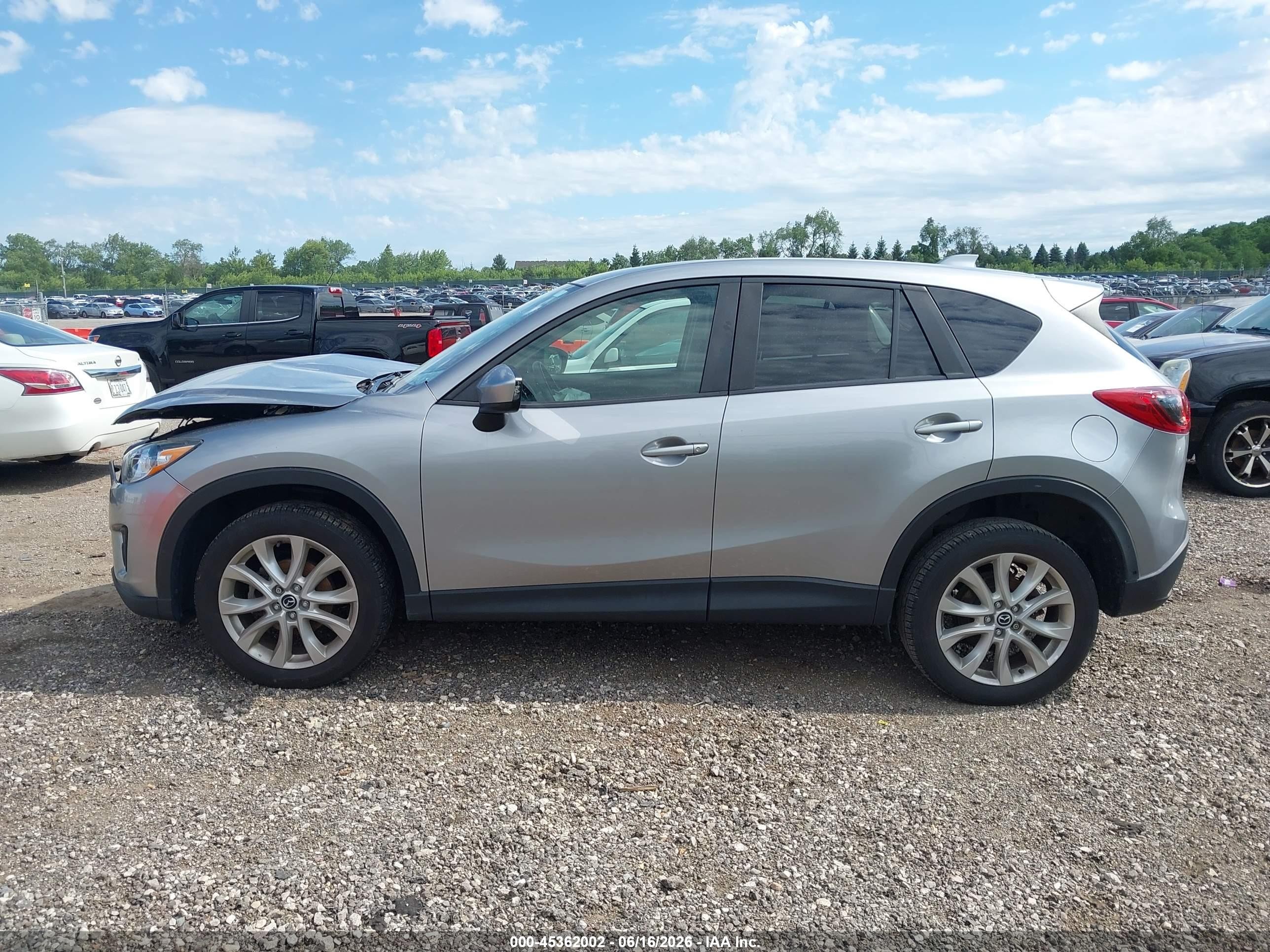 2014 Mazda Cx-5 Grand Touring Silver vin: JM3KE4DYXE0302704