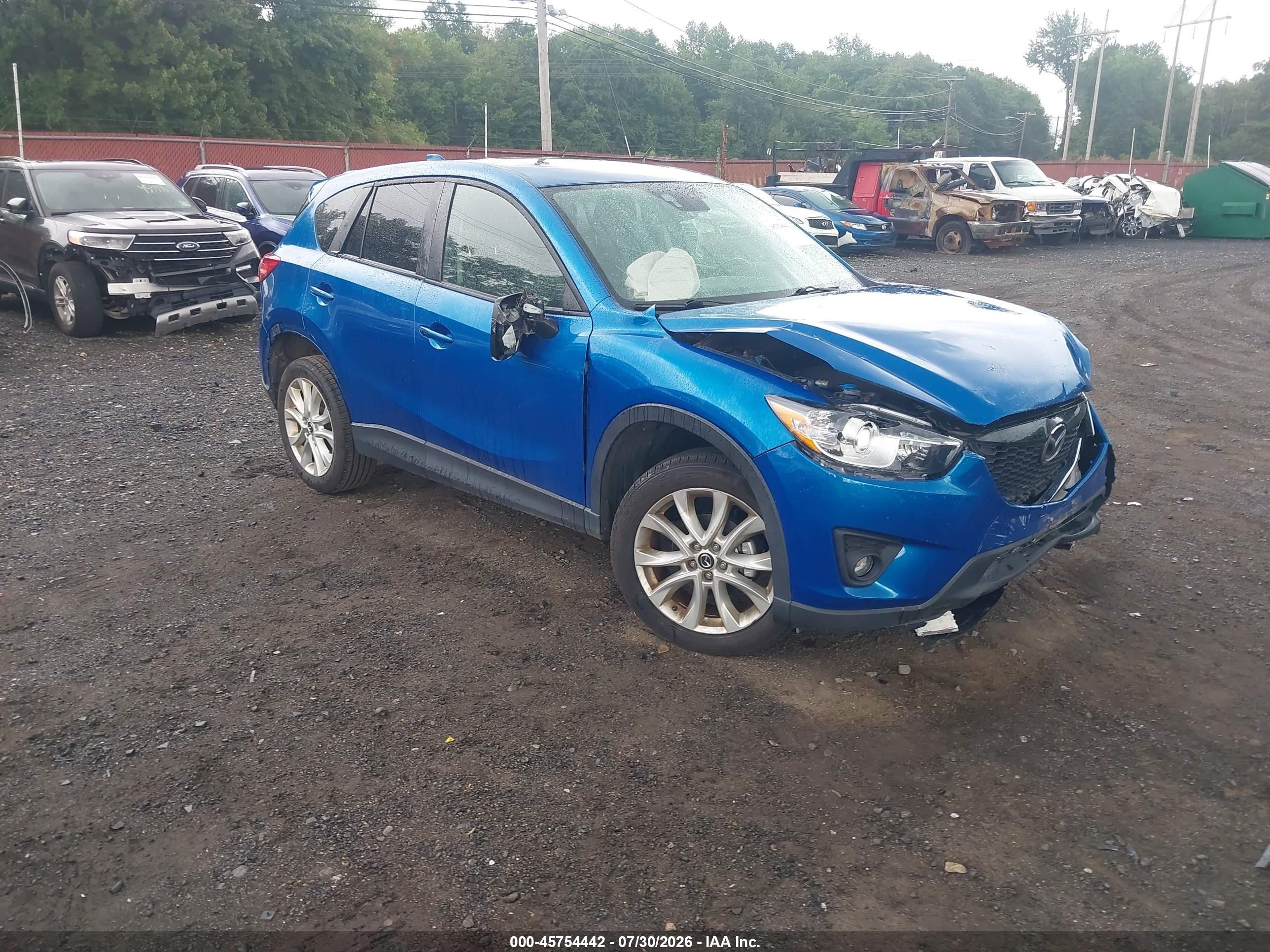 2014 Mazda Cx-5 Grand Touring Dark Blue vin: JM3KE4DYXE0350736
