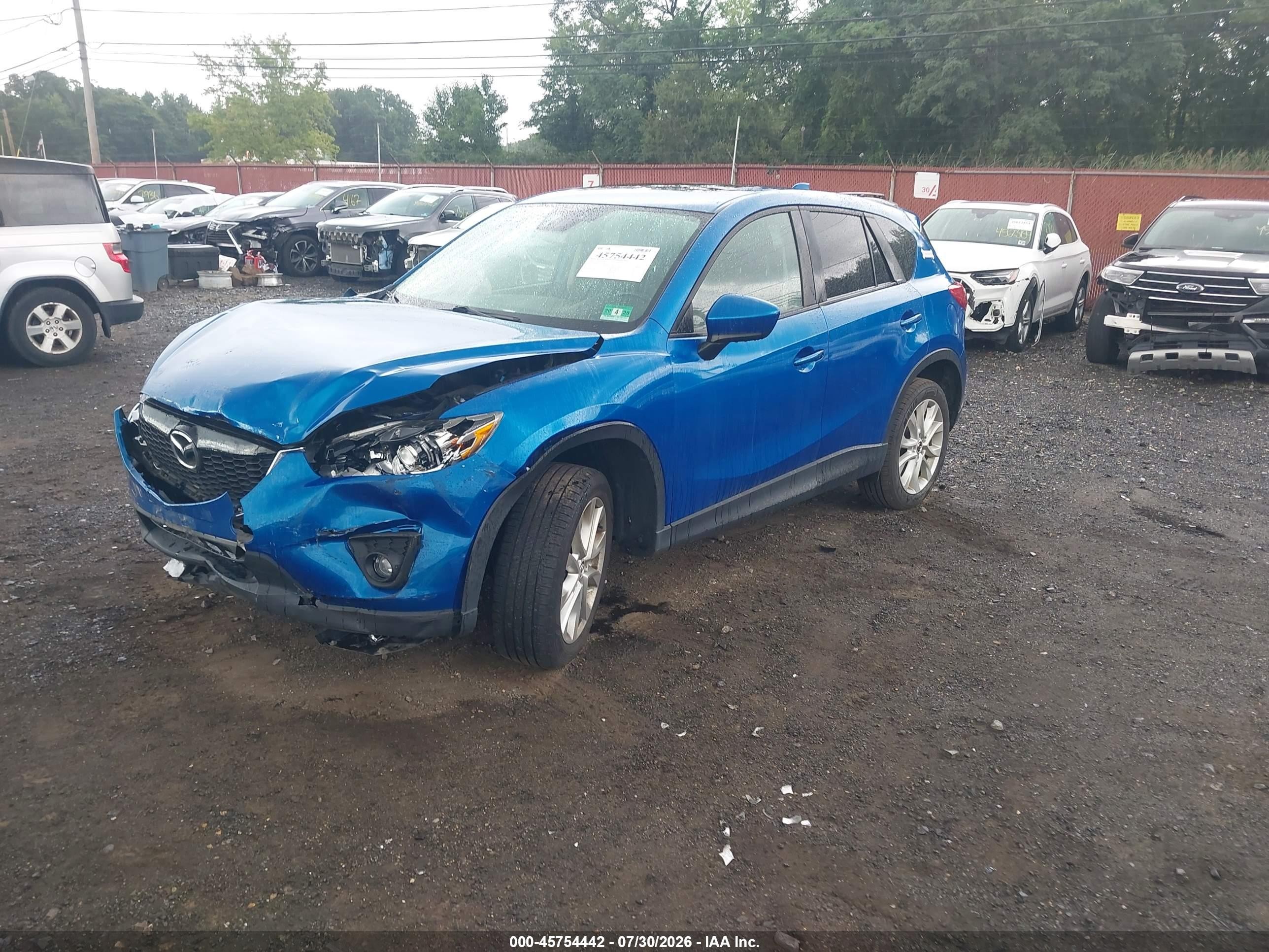 2014 Mazda Cx-5 Grand Touring Dark Blue vin: JM3KE4DYXE0350736
