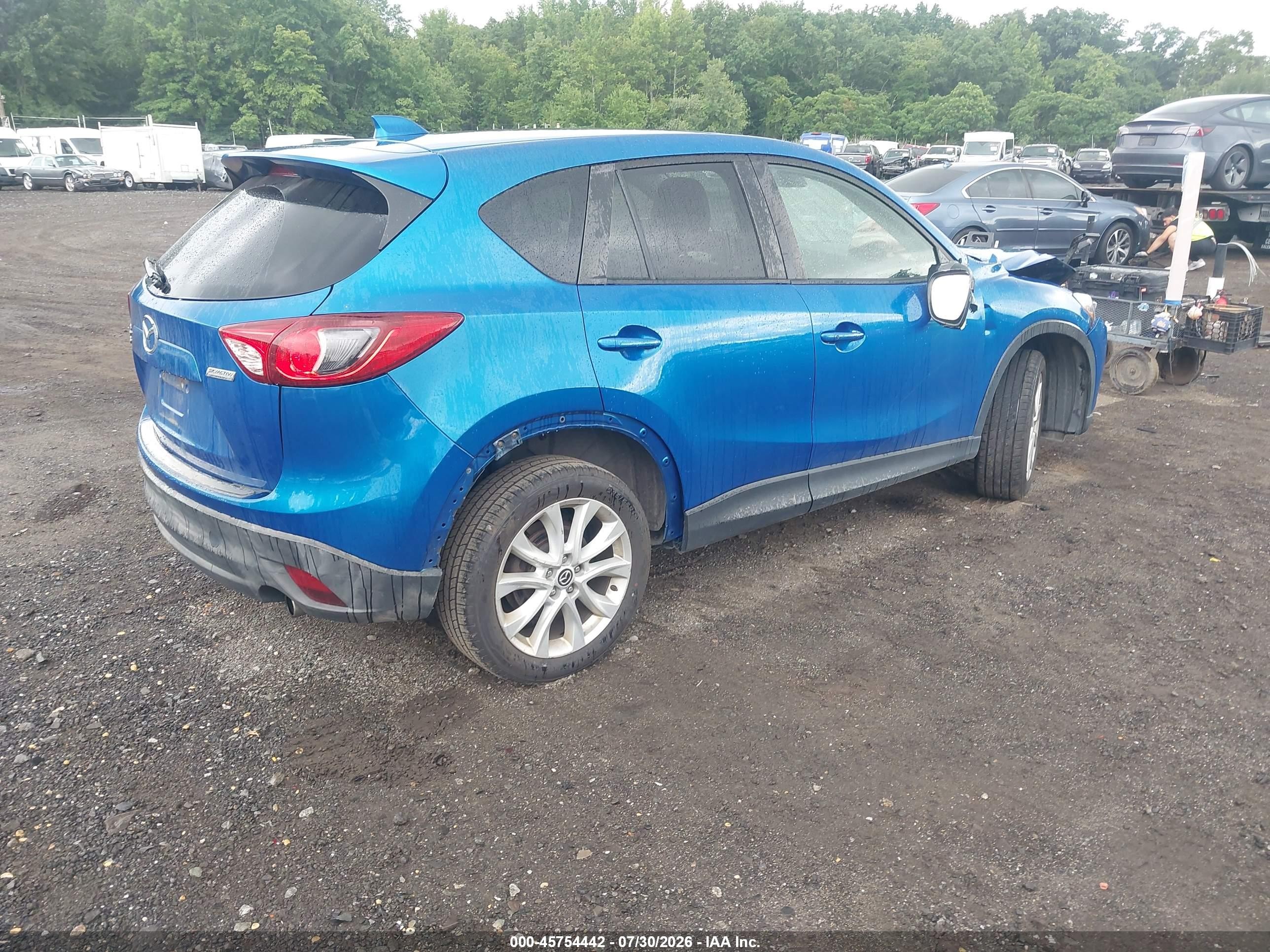 2014 Mazda Cx-5 Grand Touring Dark Blue vin: JM3KE4DYXE0350736