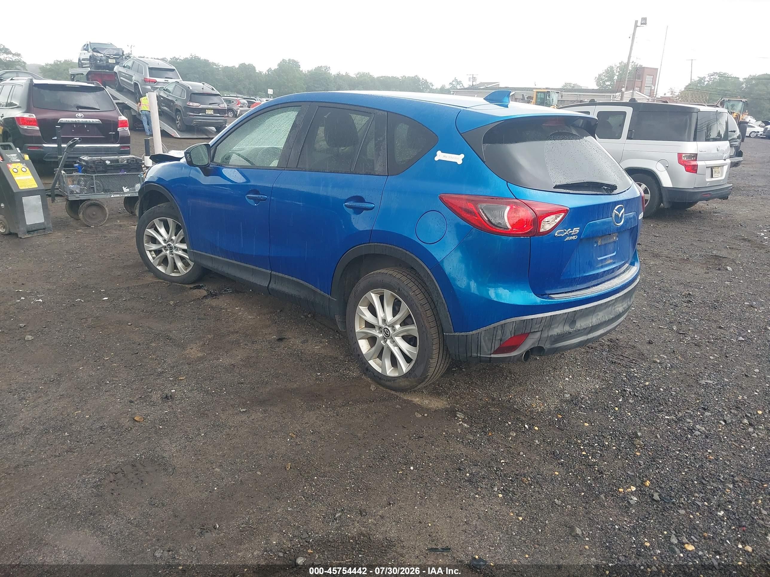 2014 Mazda Cx-5 Grand Touring Dark Blue vin: JM3KE4DYXE0350736