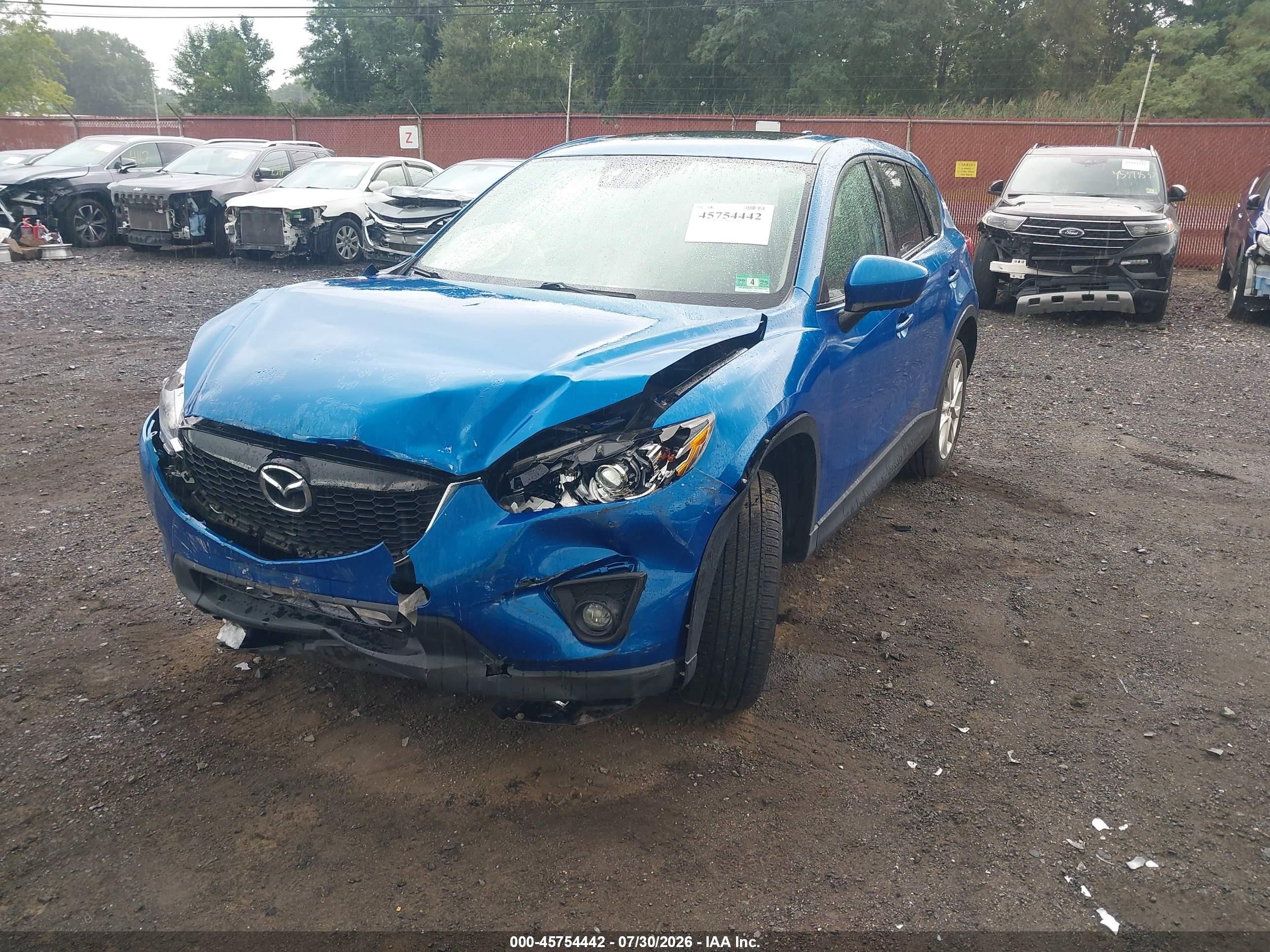 2014 Mazda Cx-5 Grand Touring Dark Blue vin: JM3KE4DYXE0350736