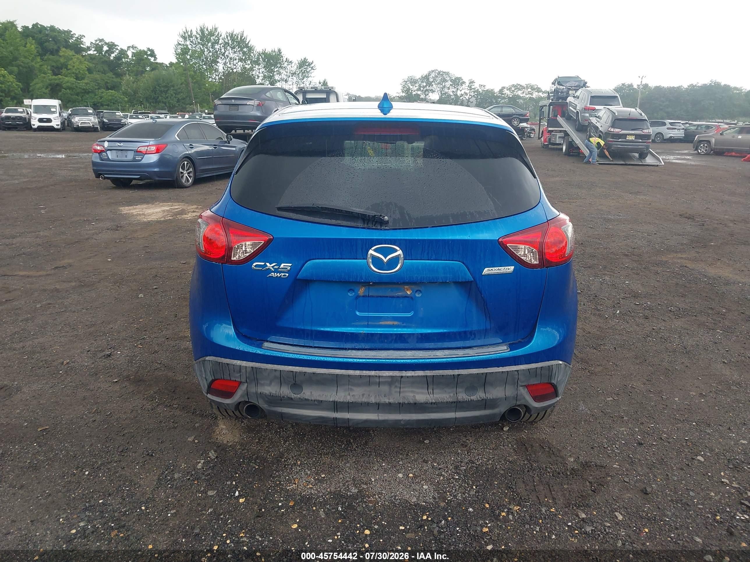 2014 Mazda Cx-5 Grand Touring Dark Blue vin: JM3KE4DYXE0350736