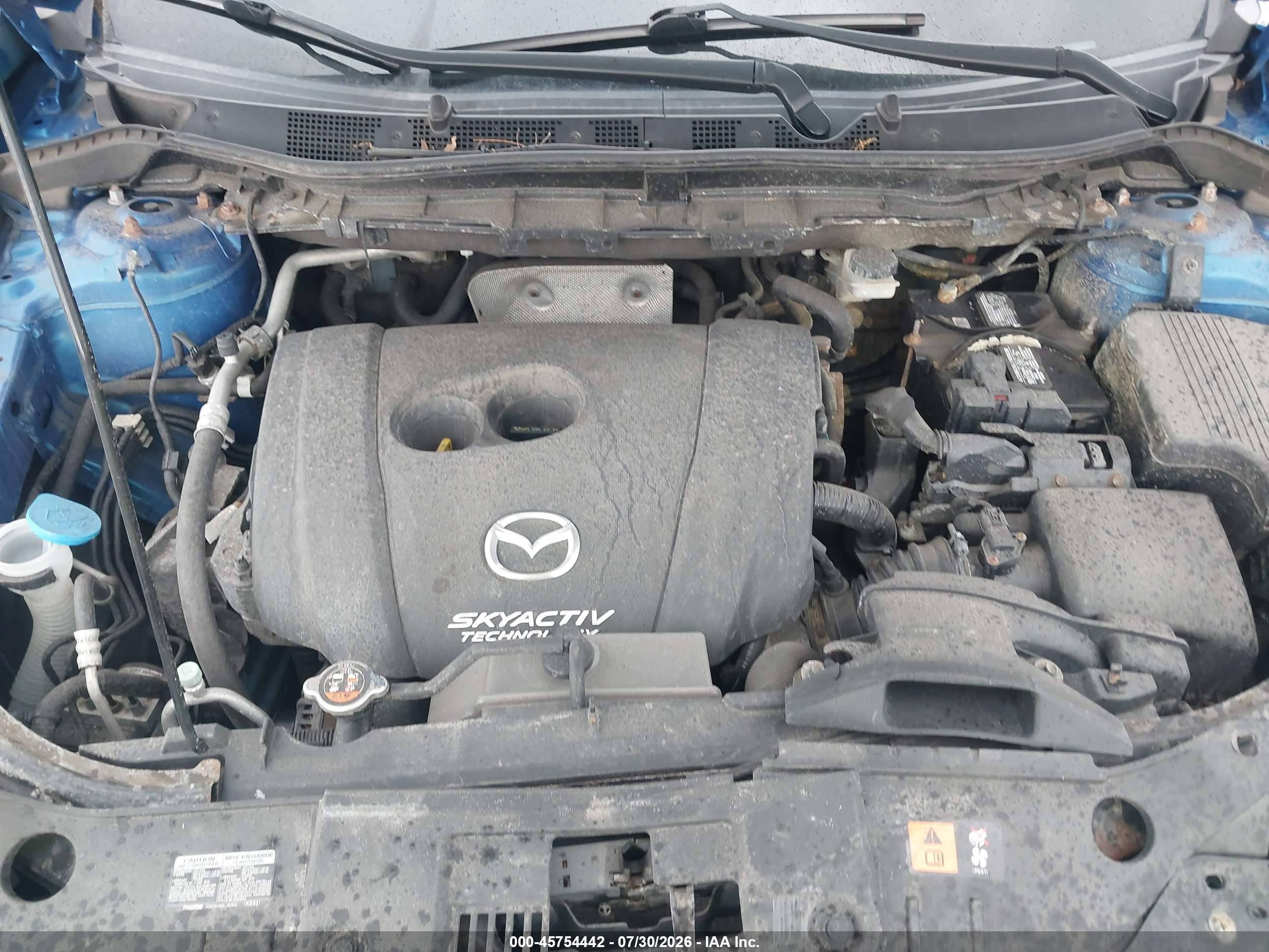 2014 Mazda Cx-5 Grand Touring Dark Blue vin: JM3KE4DYXE0350736