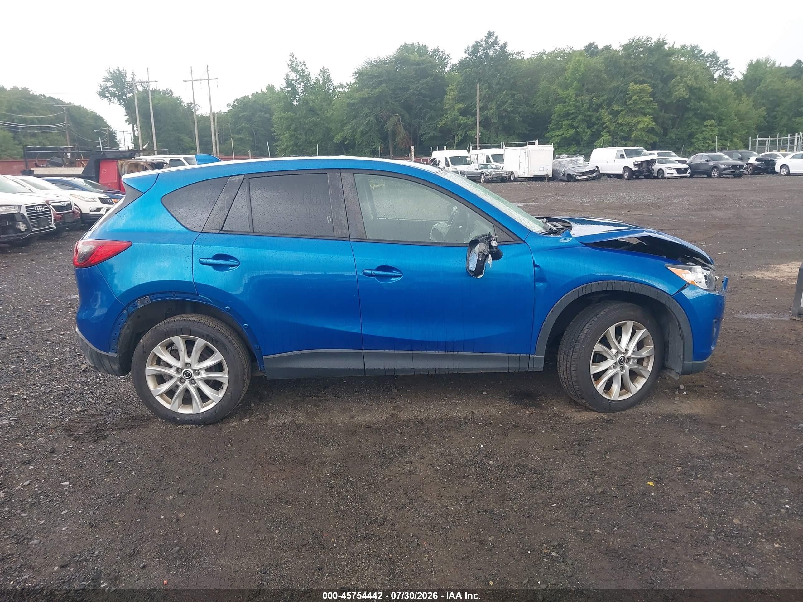 2014 Mazda Cx-5 Grand Touring Dark Blue vin: JM3KE4DYXE0350736